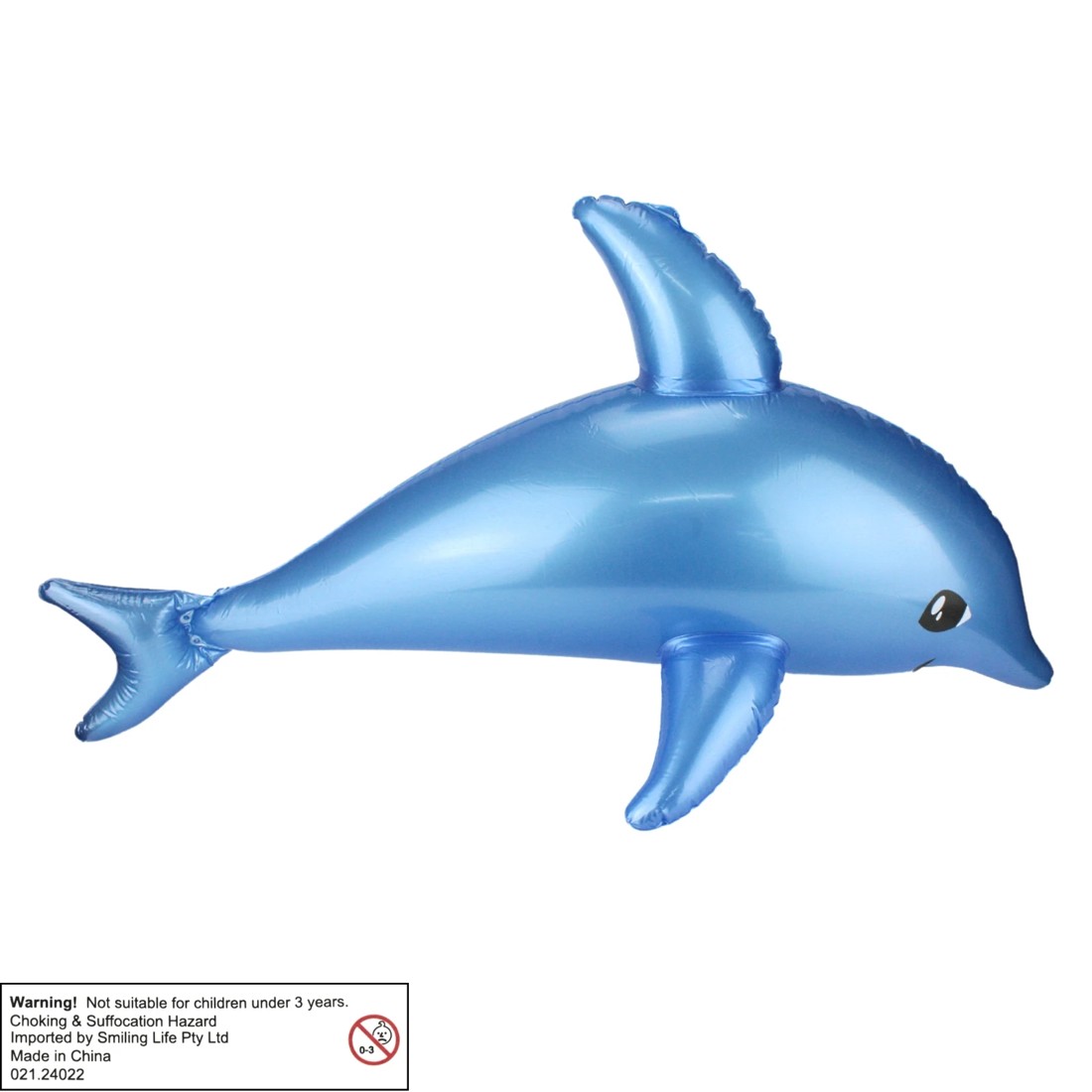 3 Partyrama Inflatable Blue Dolphin 78cm, 3 of 3