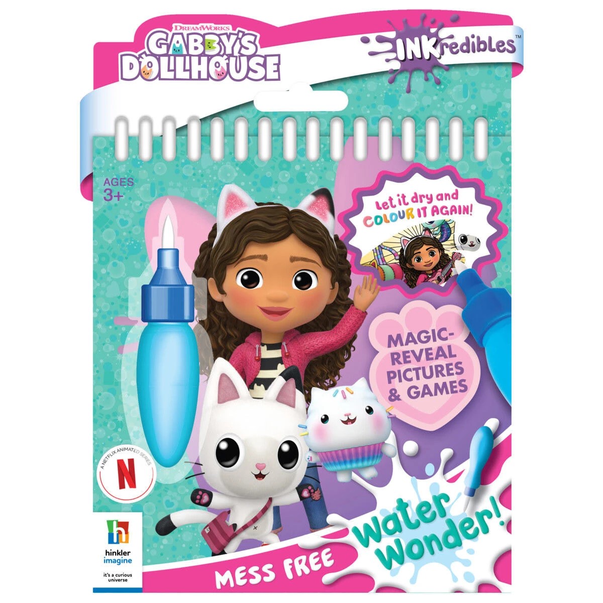 1 INKredibles DreamWorks Gabby's Dollhouse Water Wonder - Book, 1 of 5