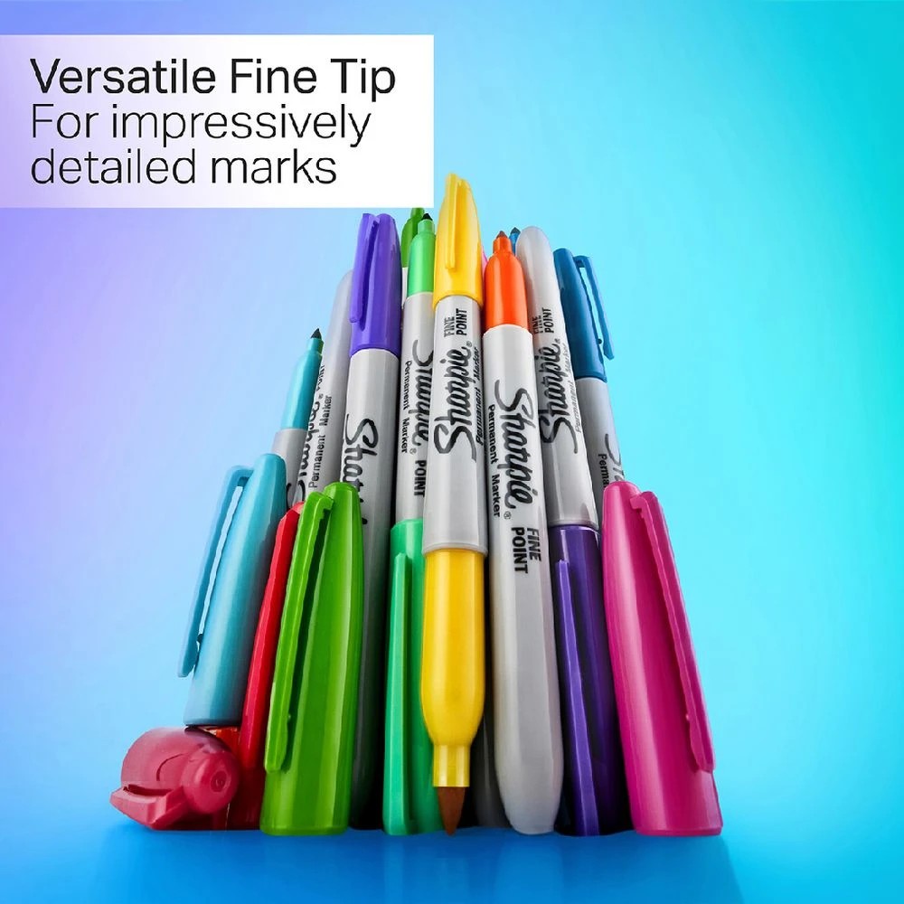 6 Sharpie Fine Permanent Markers Glam Pop 12 Pack, 6 of 10
