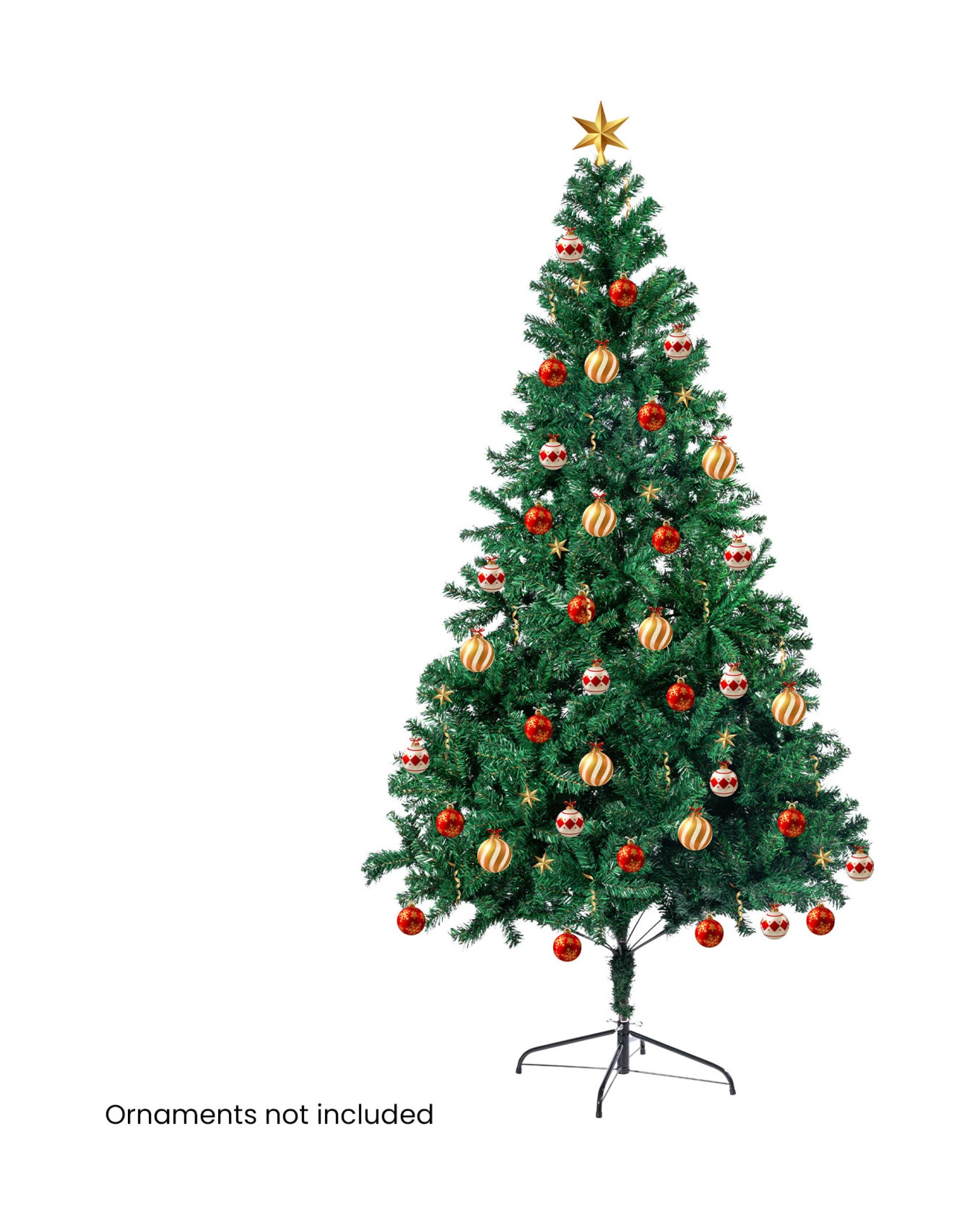 3 Christabelle Green Artificial Christmas Tree 2.4m - 1500 Tips, 3 of 10