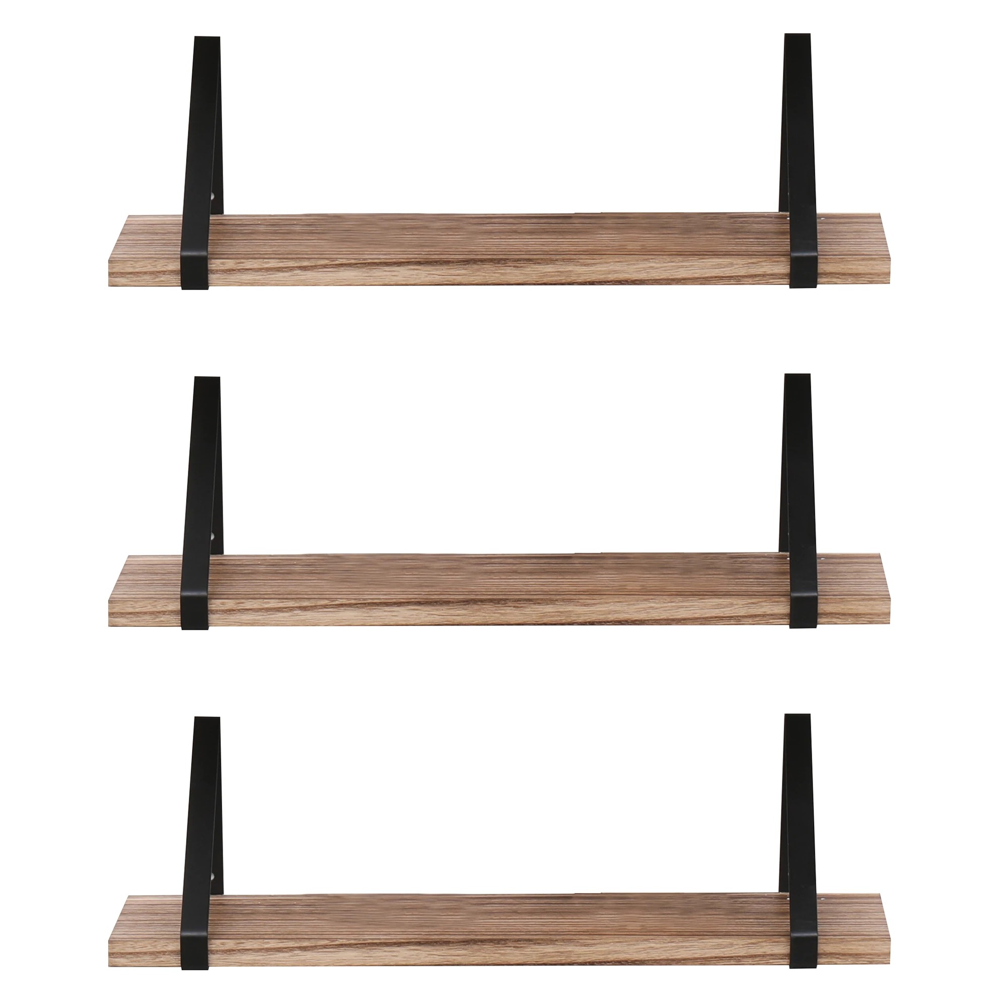 2 Levede Floating Shelf DIY Hanging Shelves Wall Mounted Storage Display 43x12cm, 2 of 7