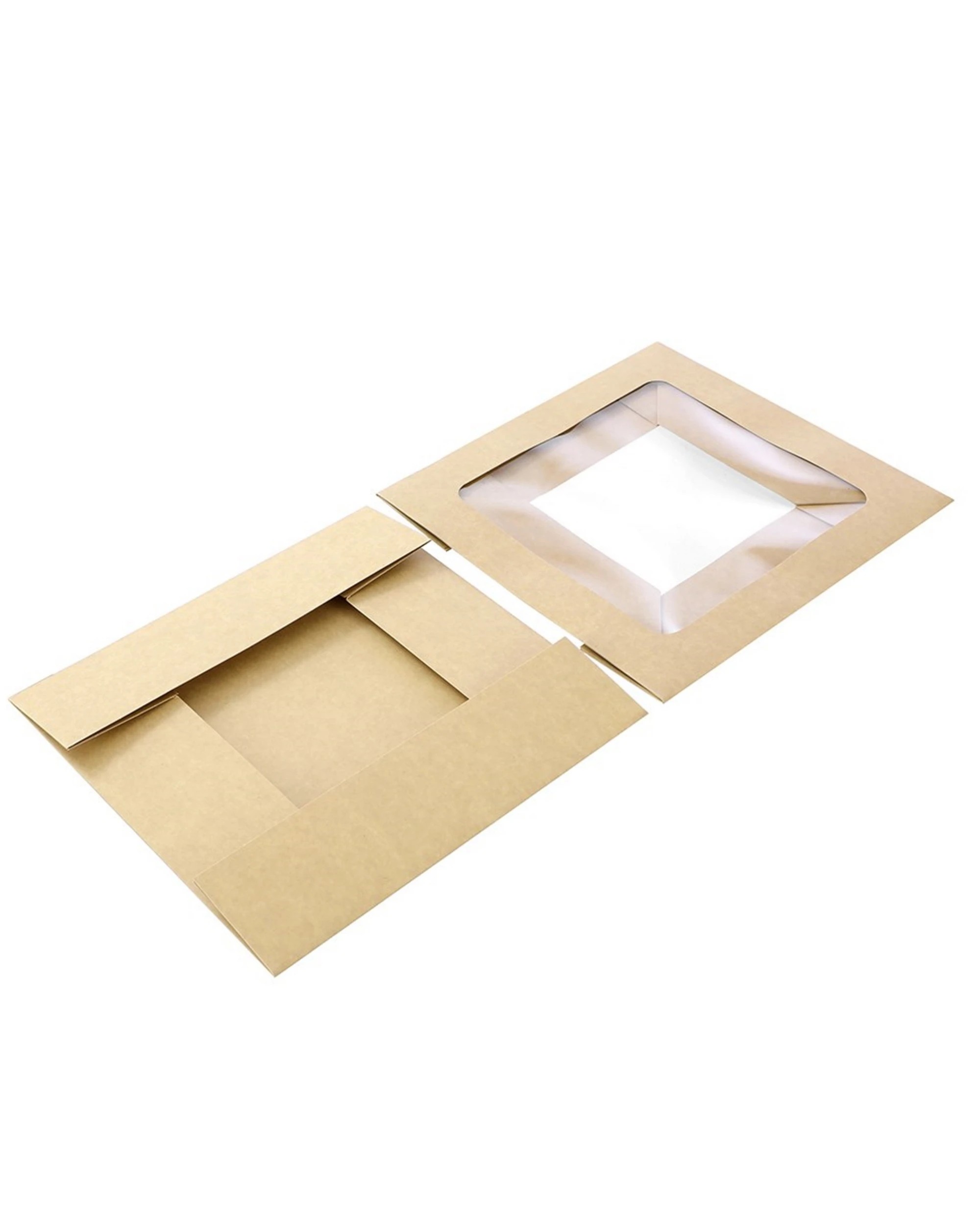 4 Lemon & Lime Lemon & Lime Eco Kraft Grazing Boxes with Lids 30cm x 30cm x 8cm Pack of 3, 4 of 4