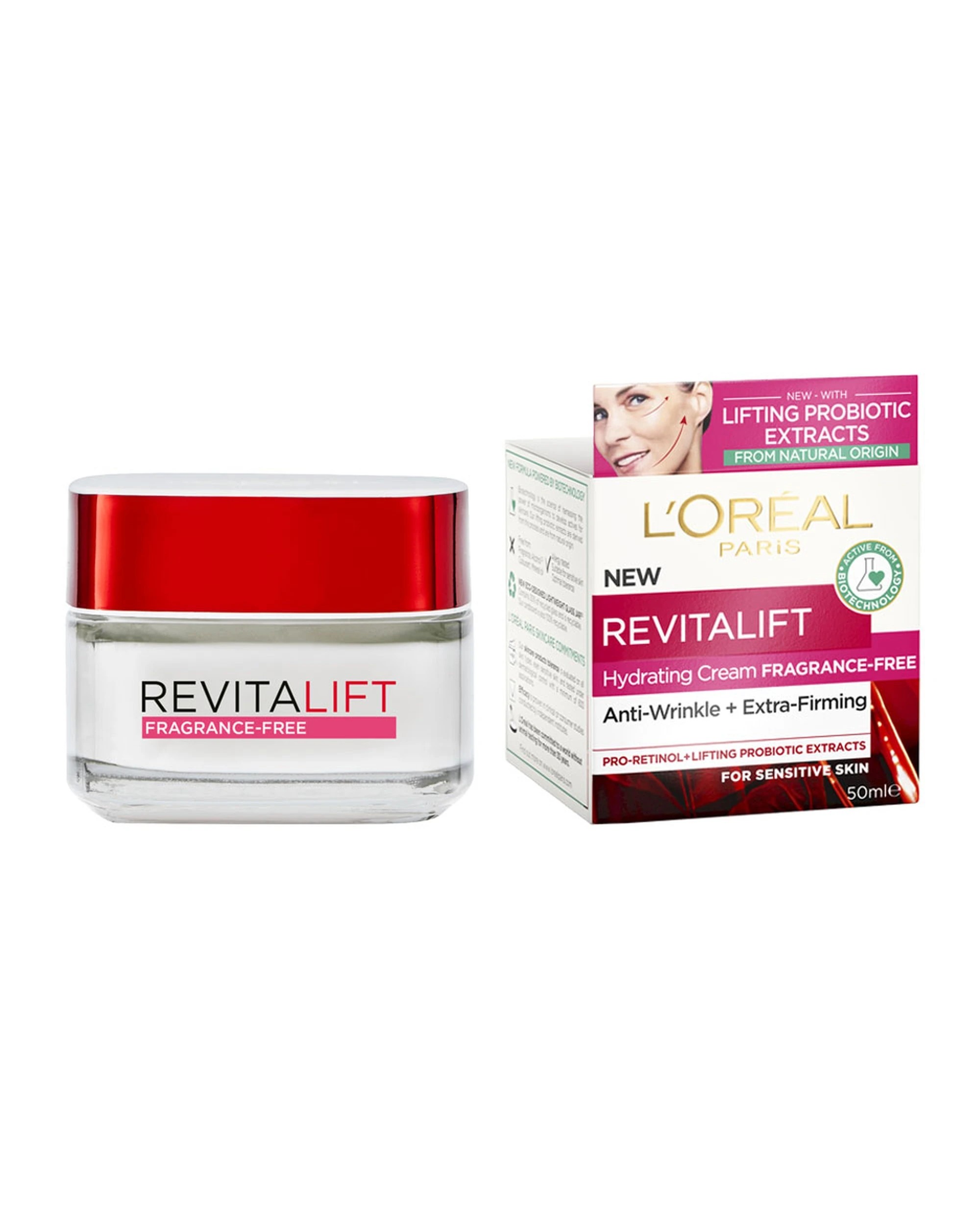 3 L'oreal Paris L'oreal Revitalift Hydrating Cream Fragrance Free 50ml, 3 of 3