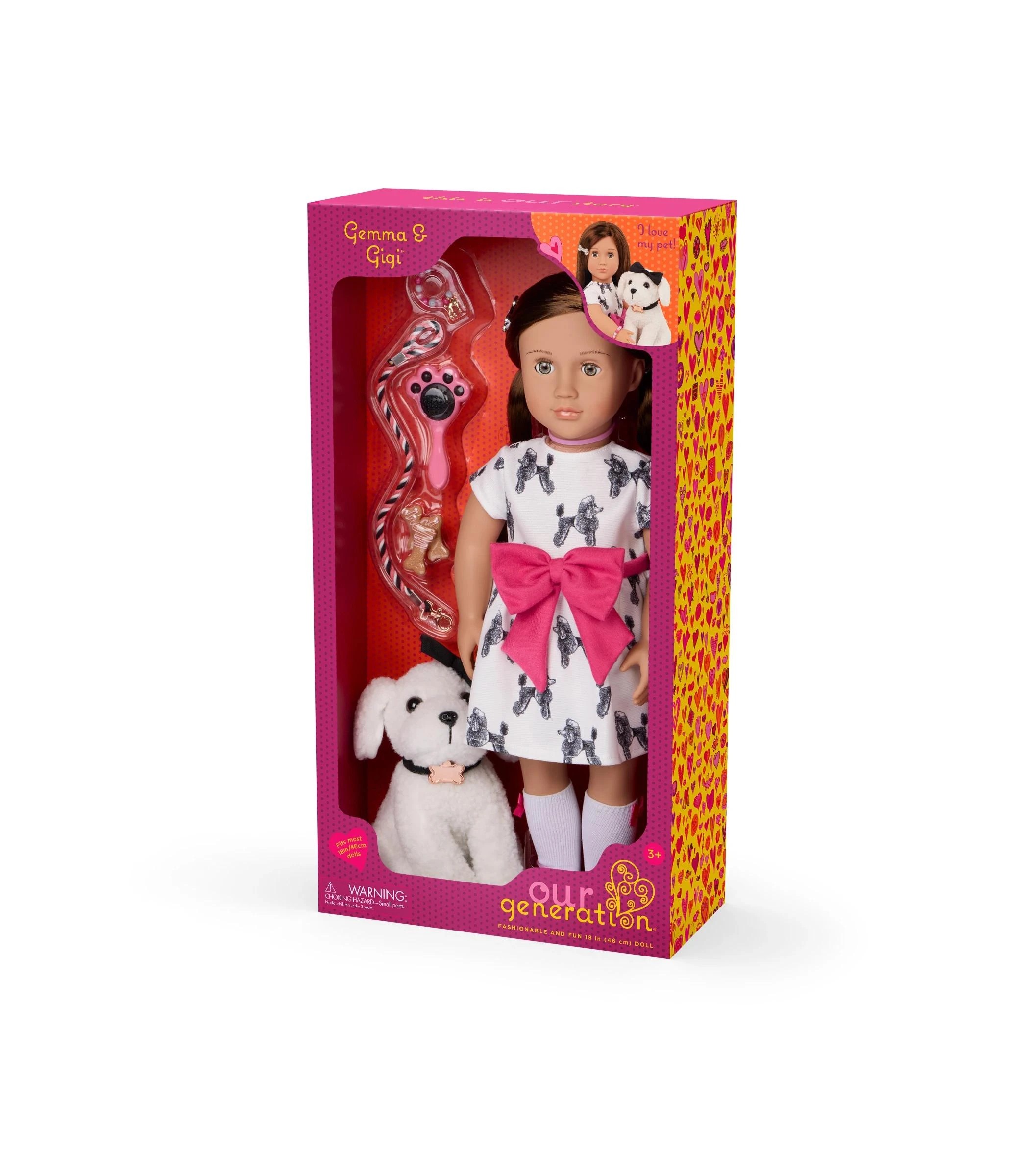 2 Our Generation 18in. Doll Gemma & Pup Gigi - Multi, 2 of 4