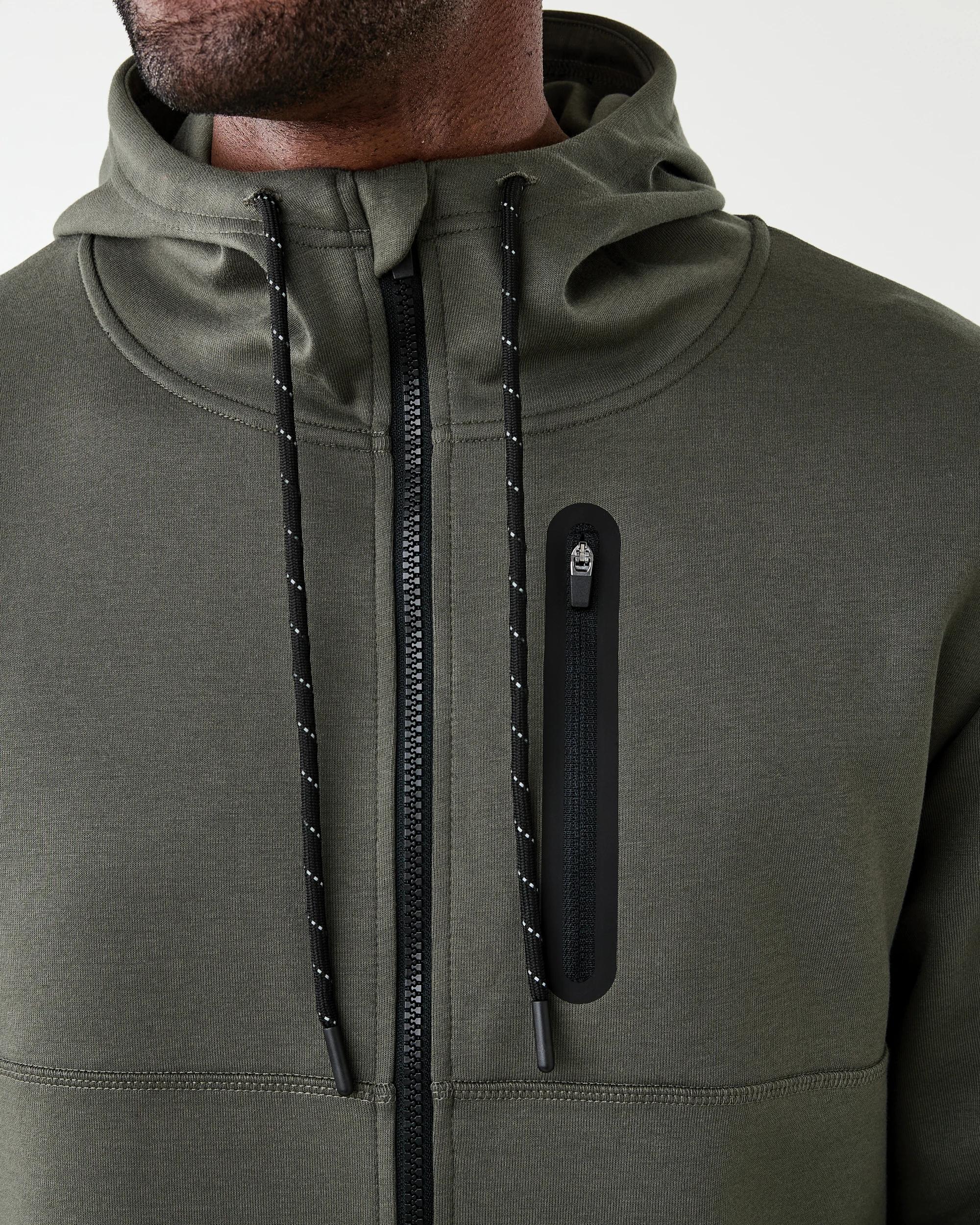 5 Active Mens Sports Tech Hoodie Grn Forest, 5 of 7