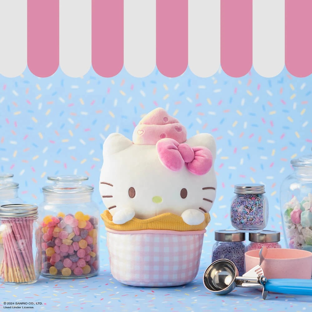 3 Hello Kitty & Friends - Hello Kitty Ice Cream Sundae Soft Toy, 26cm, 3 of 3