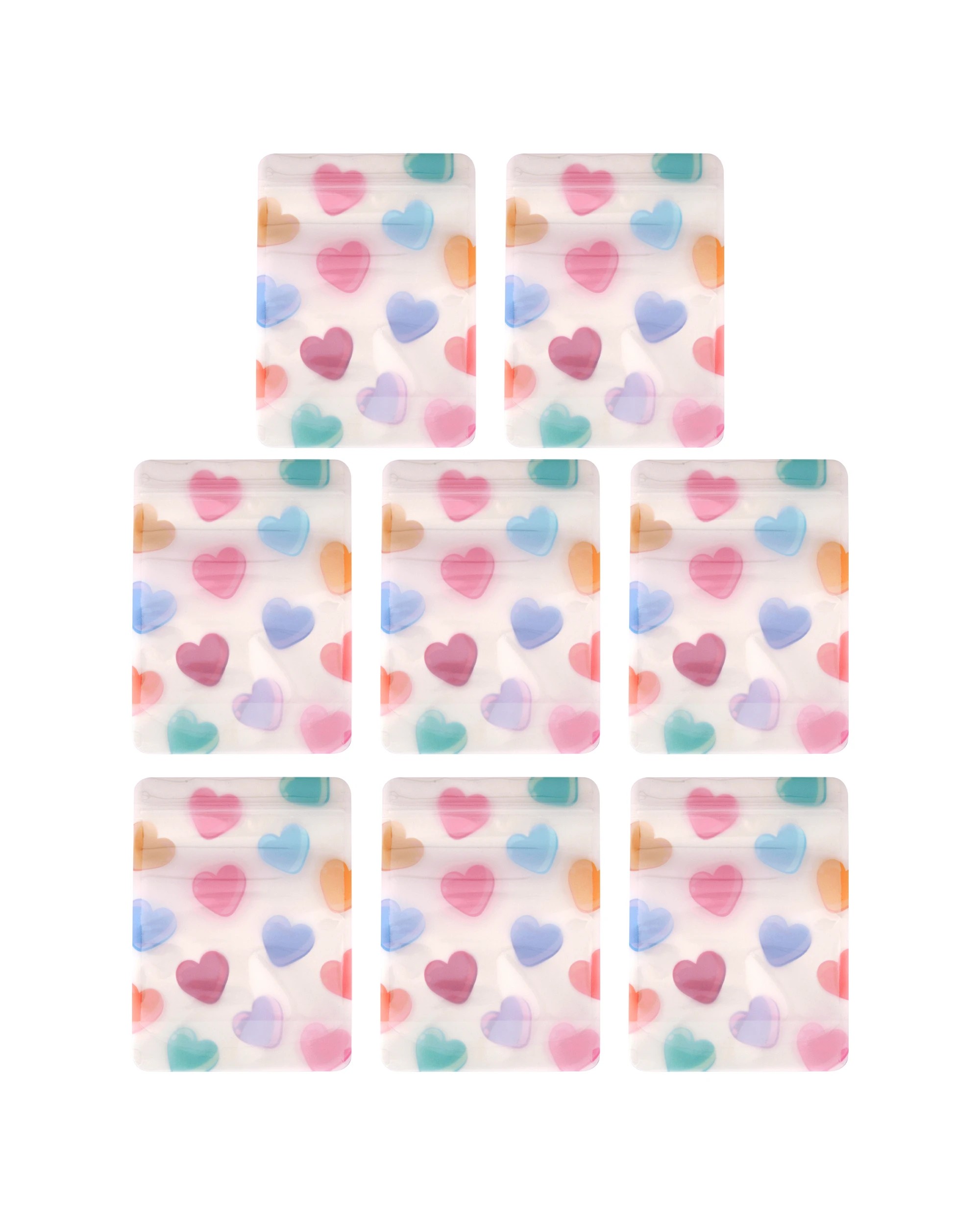 2 8 Pack Heart Snap Lock Treat Bags, 2 of 4