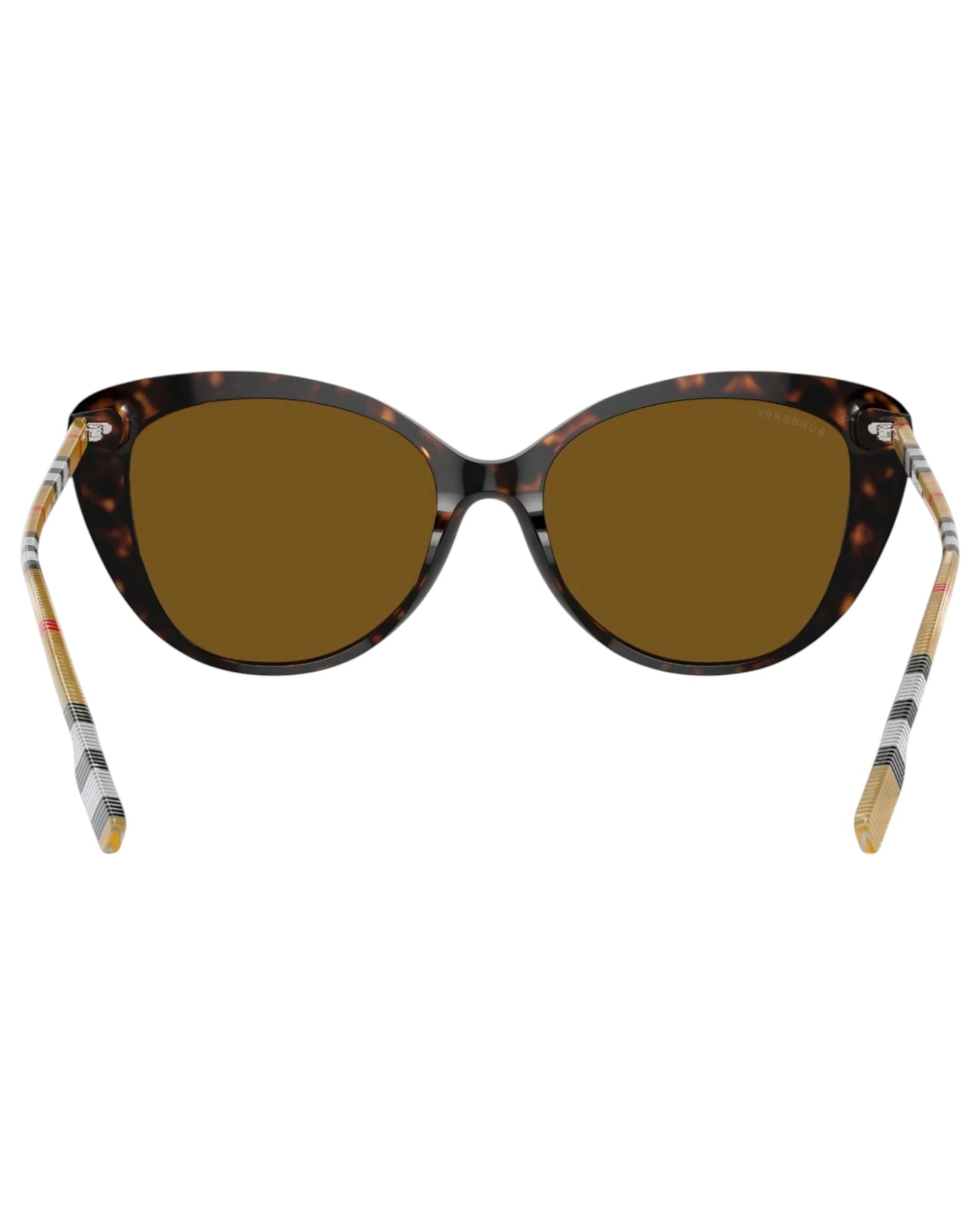 4 Burberry Womens Polarised Sunglasses BE4407 Dark Havana/ Brown Sunnies DARK HAVANA/BROWN, 4 of 5