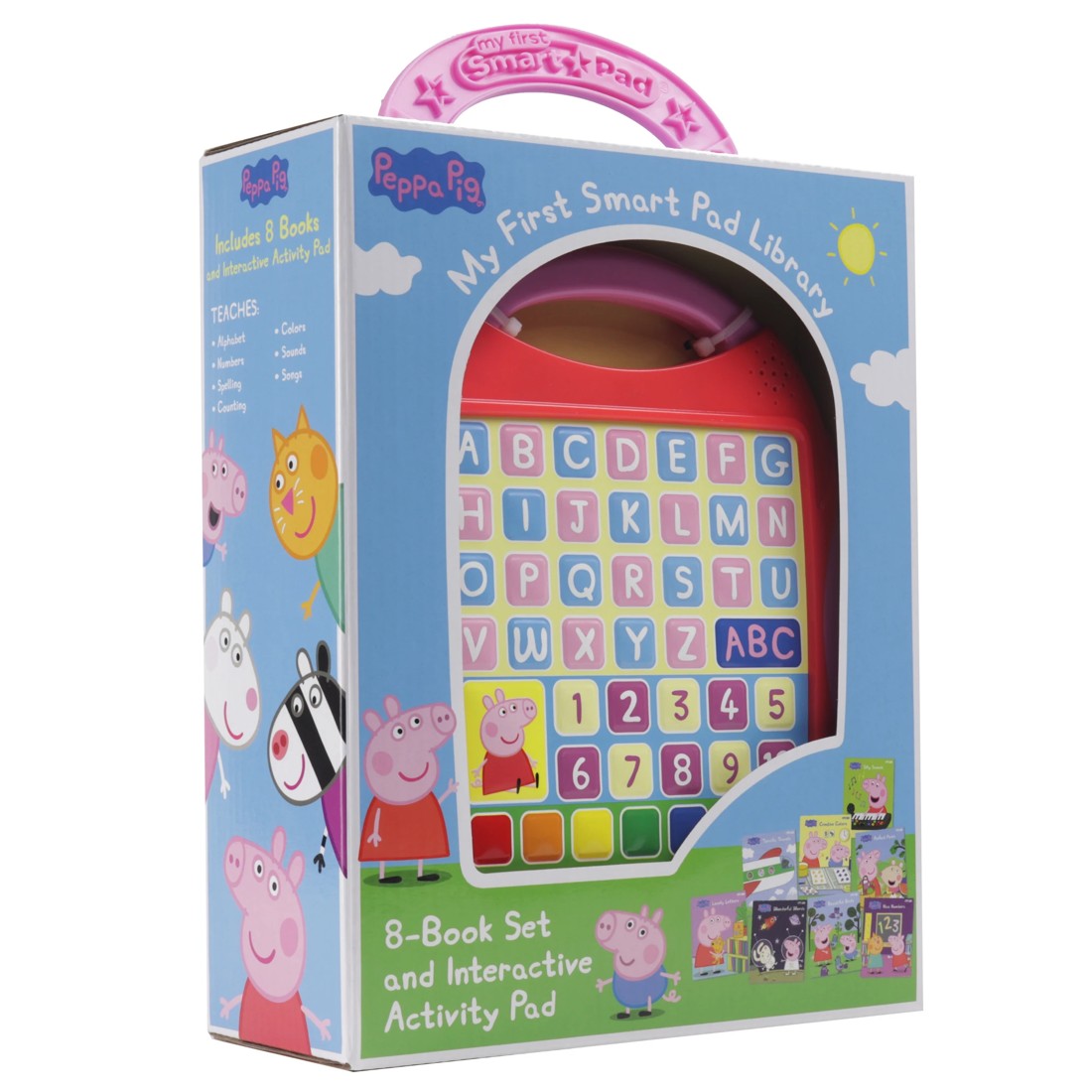 1 Peppa Pig - My First Smart Pad Library - Interactive Activity Pad and 8-Book Set, 1 of 6