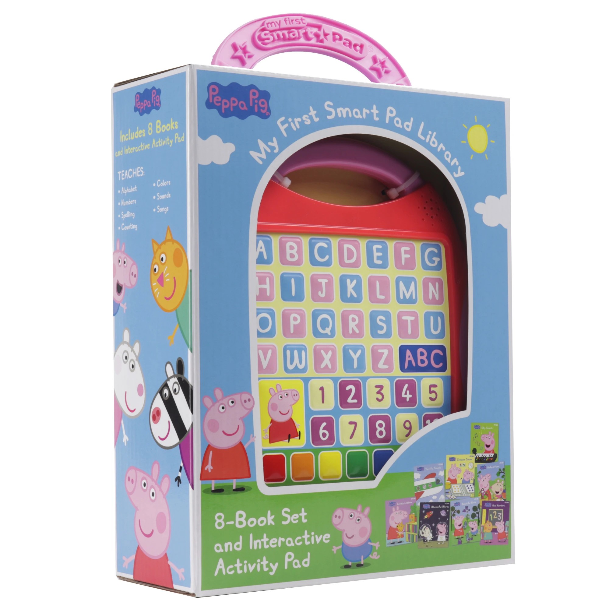 1 Peppa Pig - My First Smart Pad Library - Interactive Activity Pad and 8-Book Set, 1 of 6