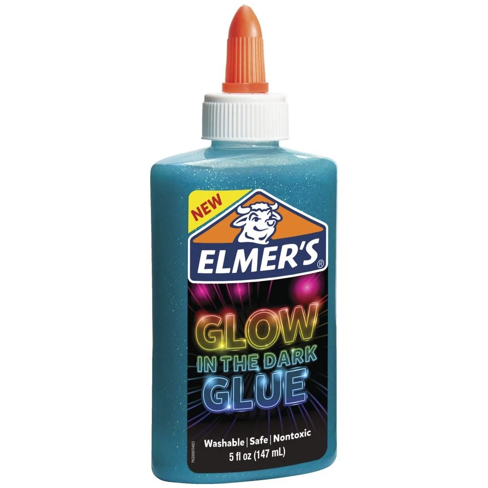 2 Elmer's Glow in the Dark Liquid Glue Blue 147mL, 2 of 2
