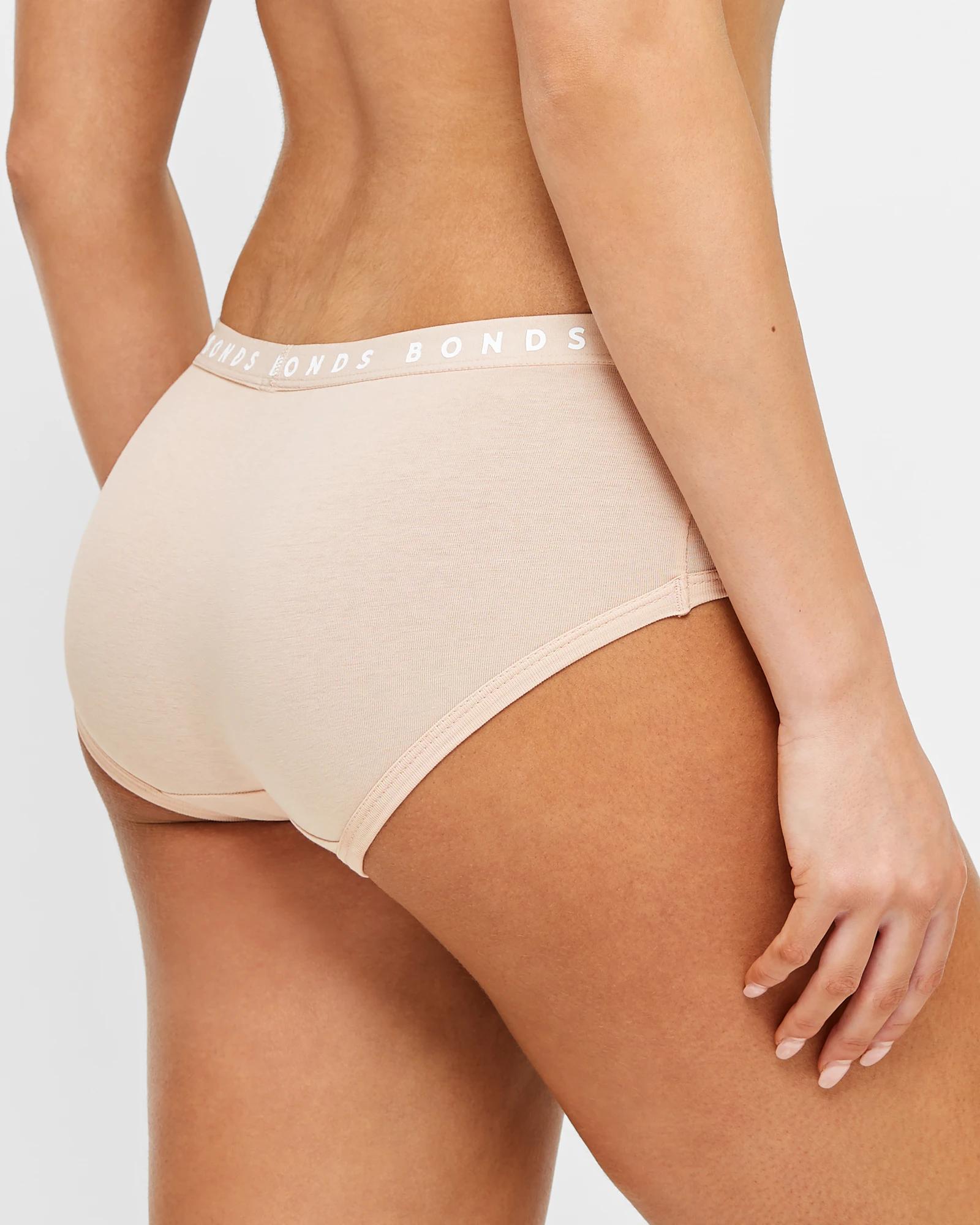 4 Womens Hipster Boyleg Briefs 2 Pack - Bonds NUDE, 4 of 4