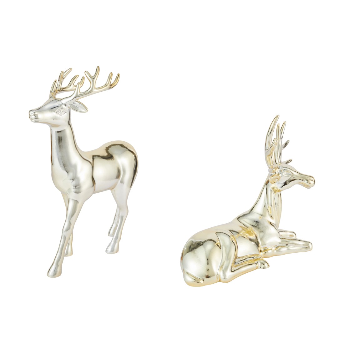 3 Gold Look Reindeer - Assorted, 3 of 5