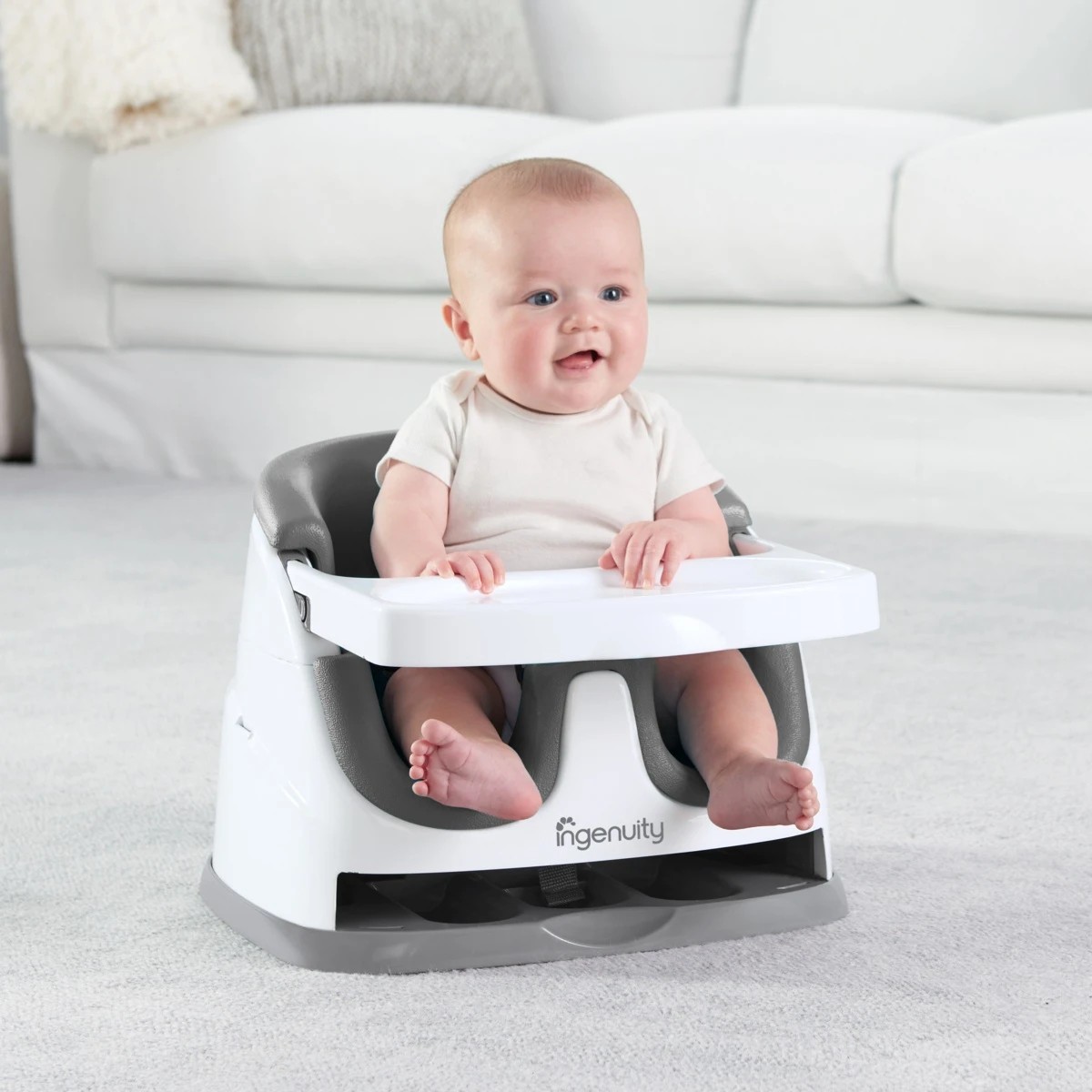 2 Ingenuity Baby Base 2-in-1 Seat - Slate​ - Grey, 2 of 10