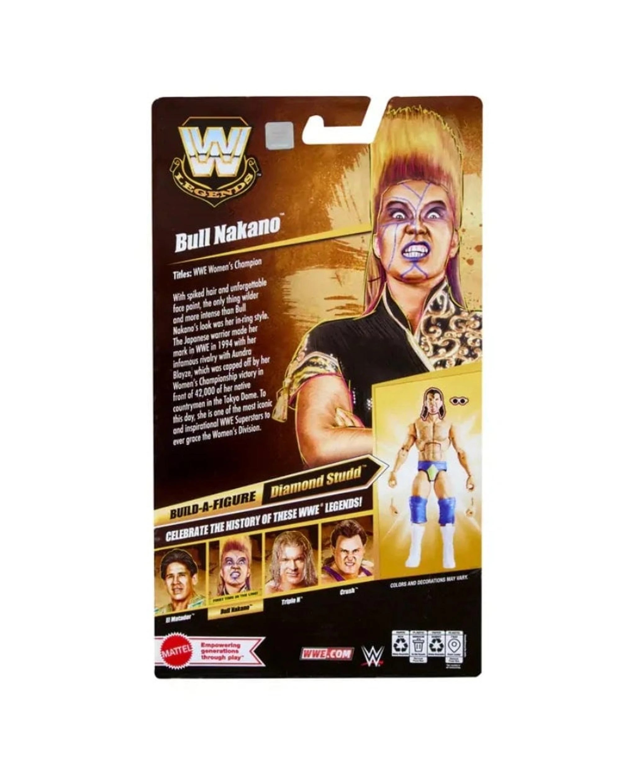 6 WWE Elite Collection Legends Bull Nakano Action Figure, 6 of 6