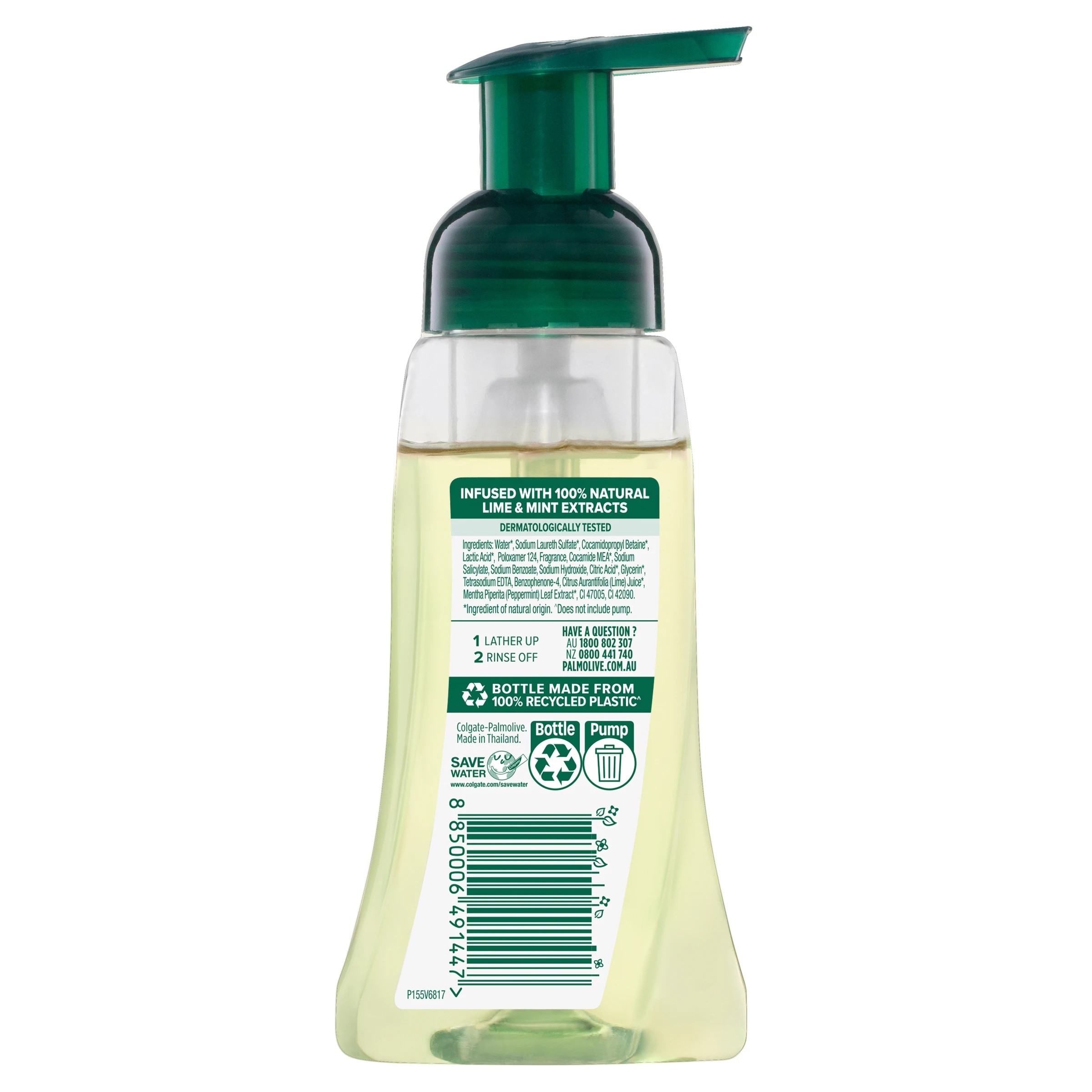 2 Palmolive Foaming Antibacterial Hand Wash 250ml - Lime and Mint, 2 of 7