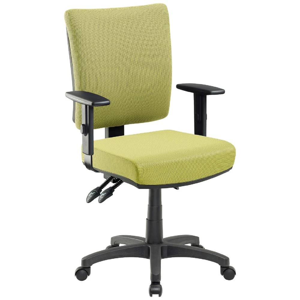 1 Flash II Deluxe Heavy-Duty Ergonomic Chair with Arms Green Drafting Chairs, 1 of 6
