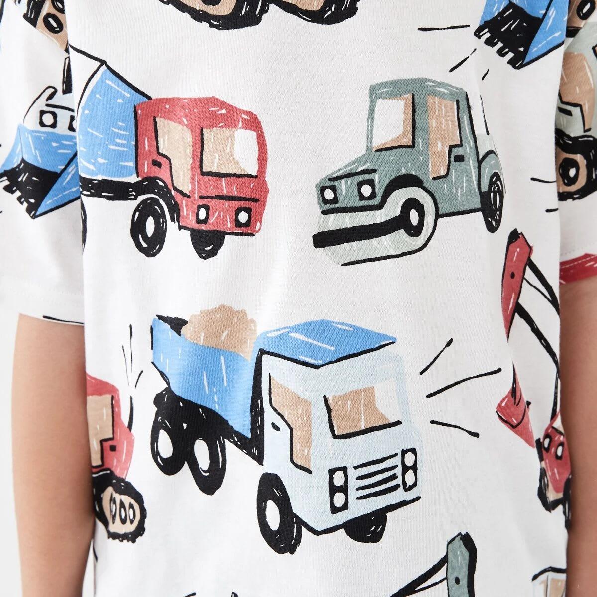 4 All Over Print T-shirt SKETCHY DIGGERS WHITE, 4 of 6