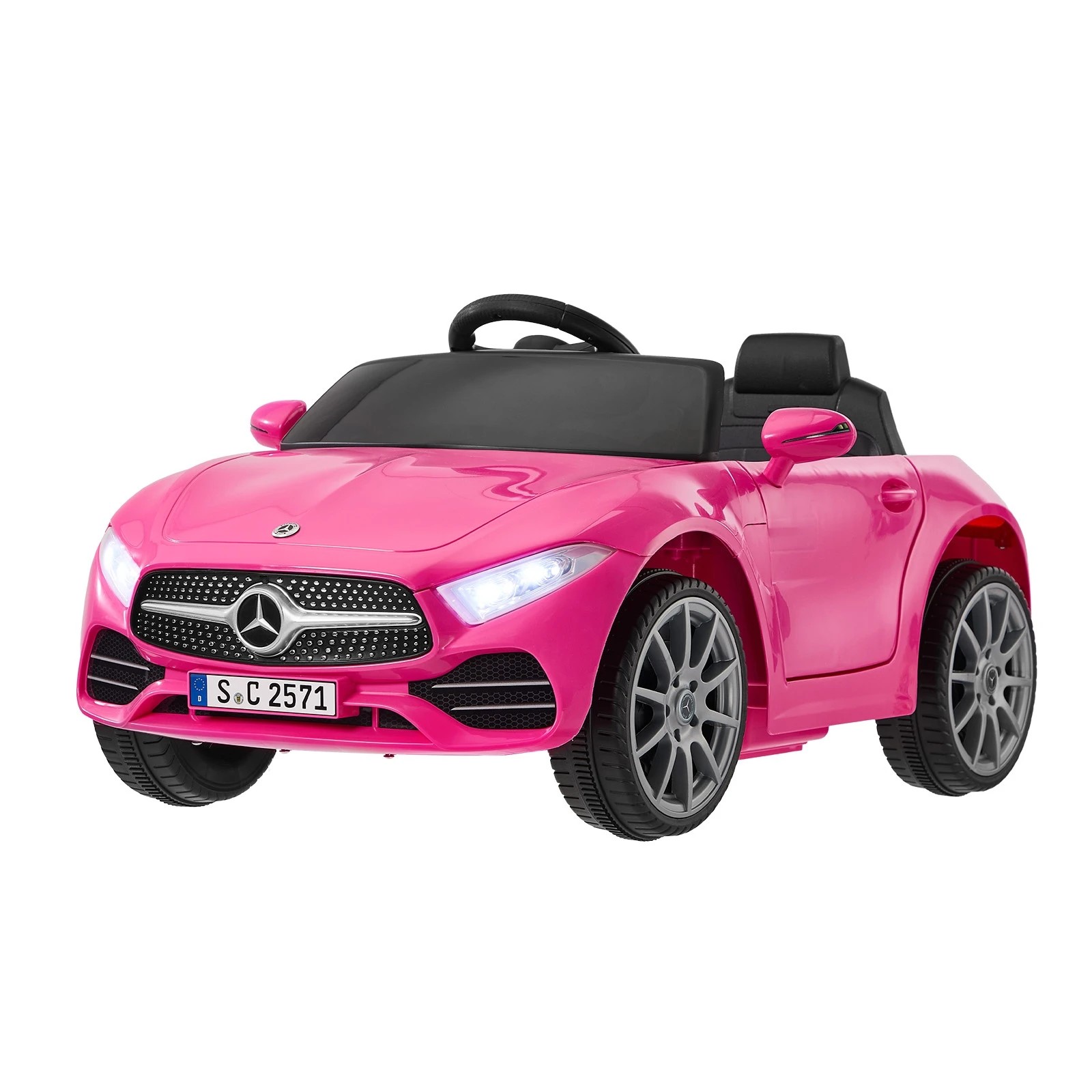 1 Kids Ride On Car 12V Mercedes-Benz Licensed Remote Control Toy
 - pink, 1 of 10