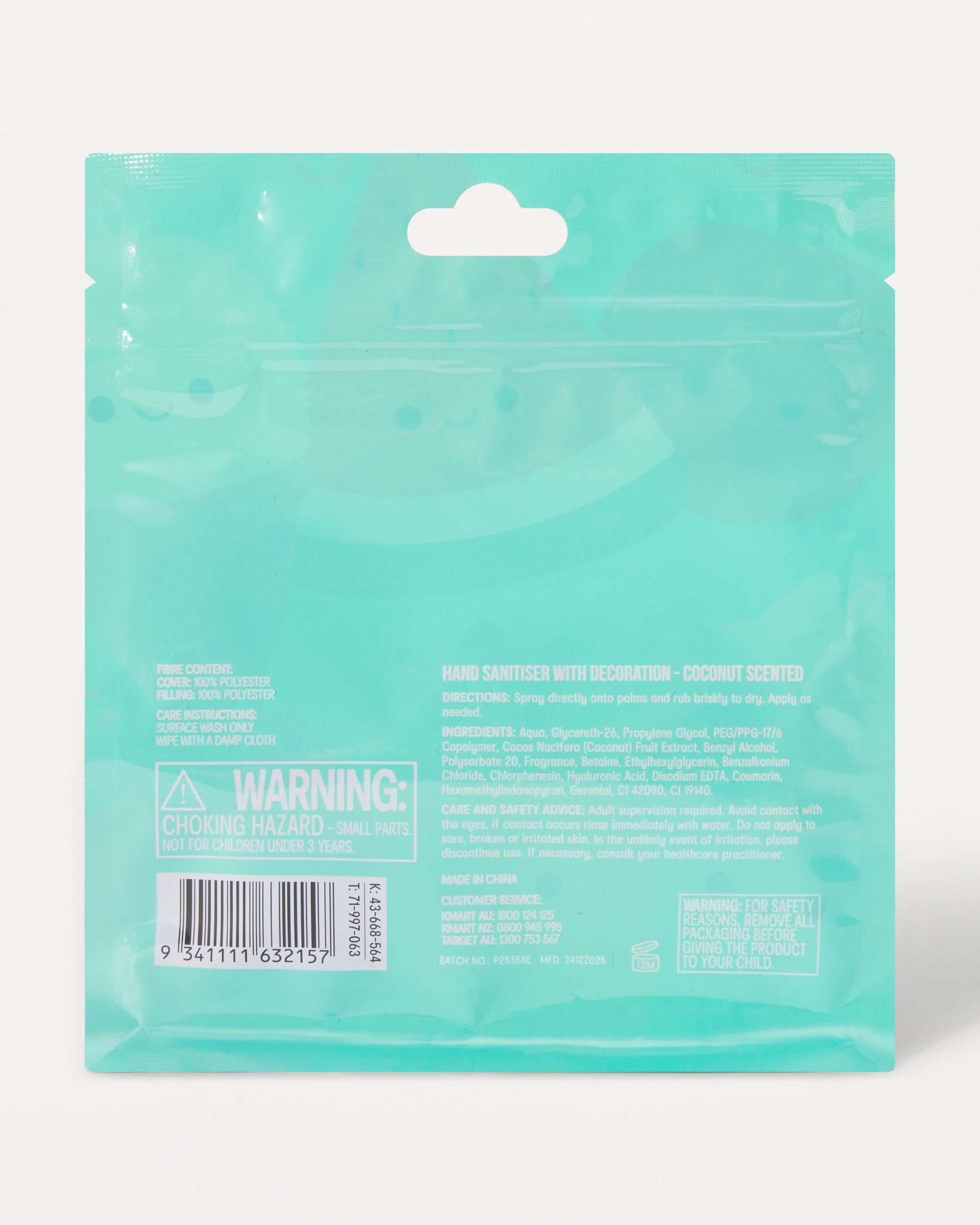 6 OXX Bodycare Hand Sanitiser with Decoration 30ml - Coconut Scented, 6 of 6