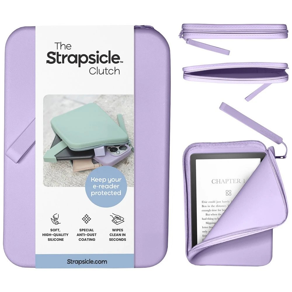 1 Strapsicle Clutch for Kindle Lilac, 1 of 3
