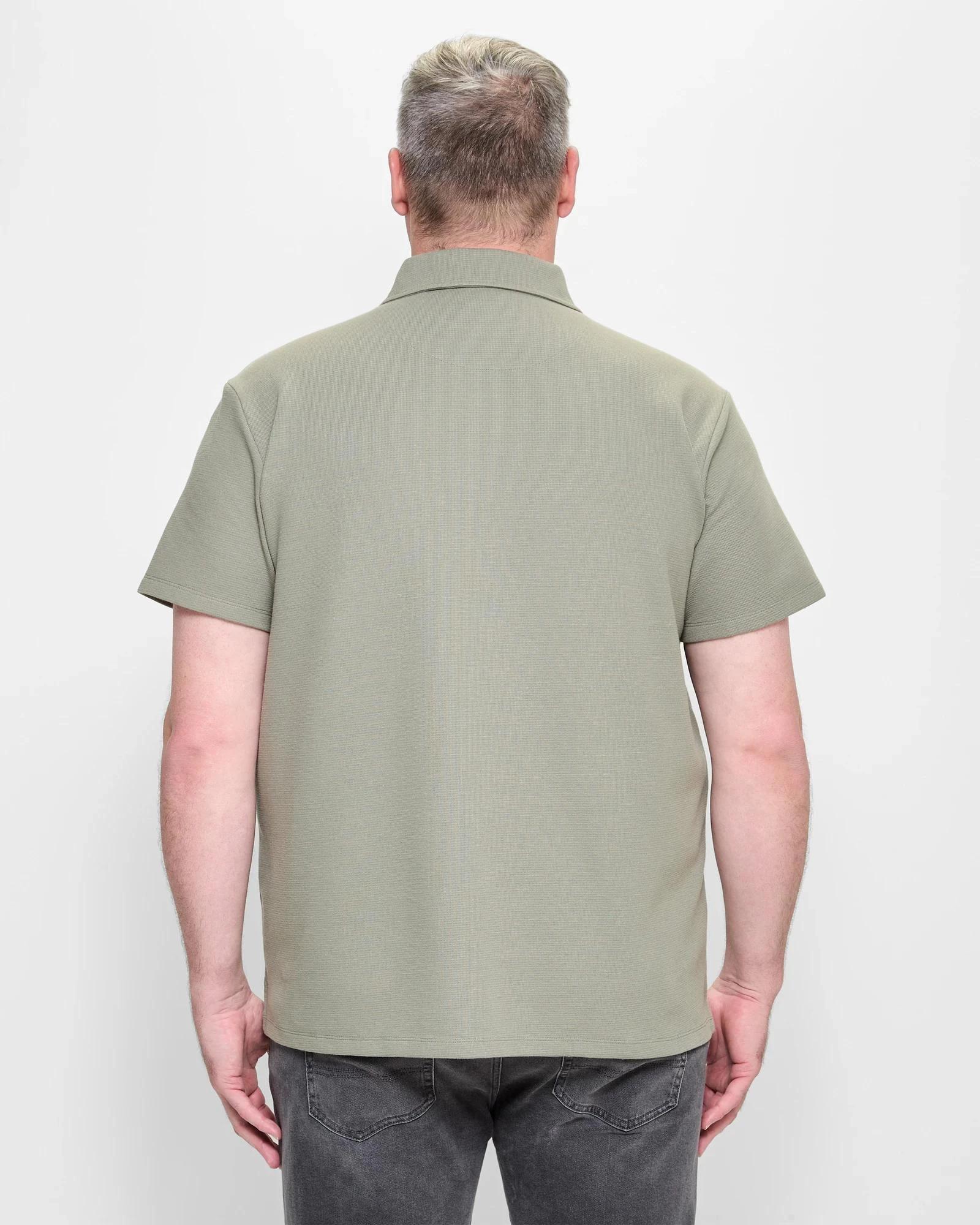 4 Target Plus Size Australian Cotton Blend Waffle Polo Top SEA SPRAY, 4 of 5