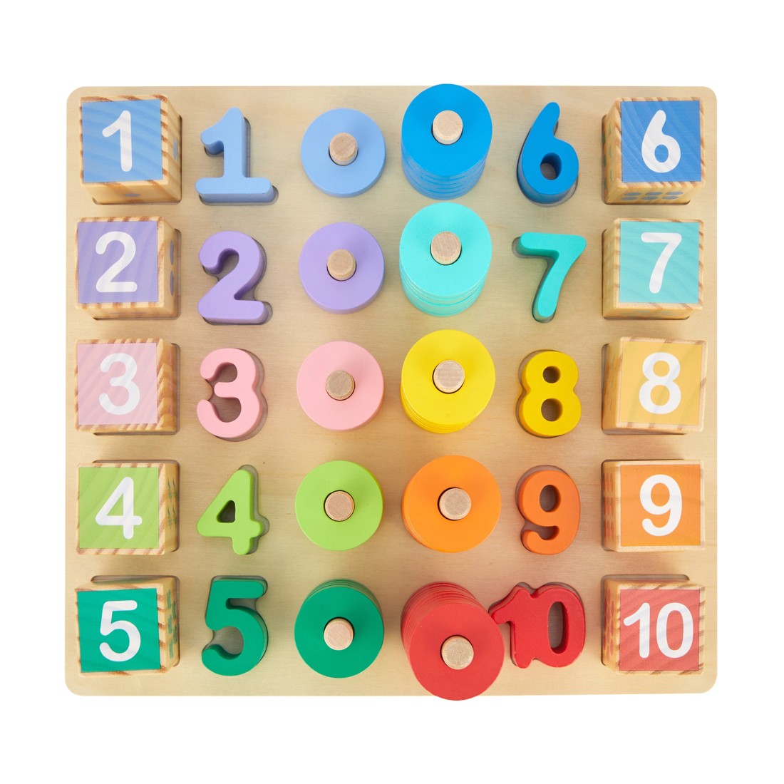 4 Wooden Play: Wooden Mega Stack and Count, 4 of 9