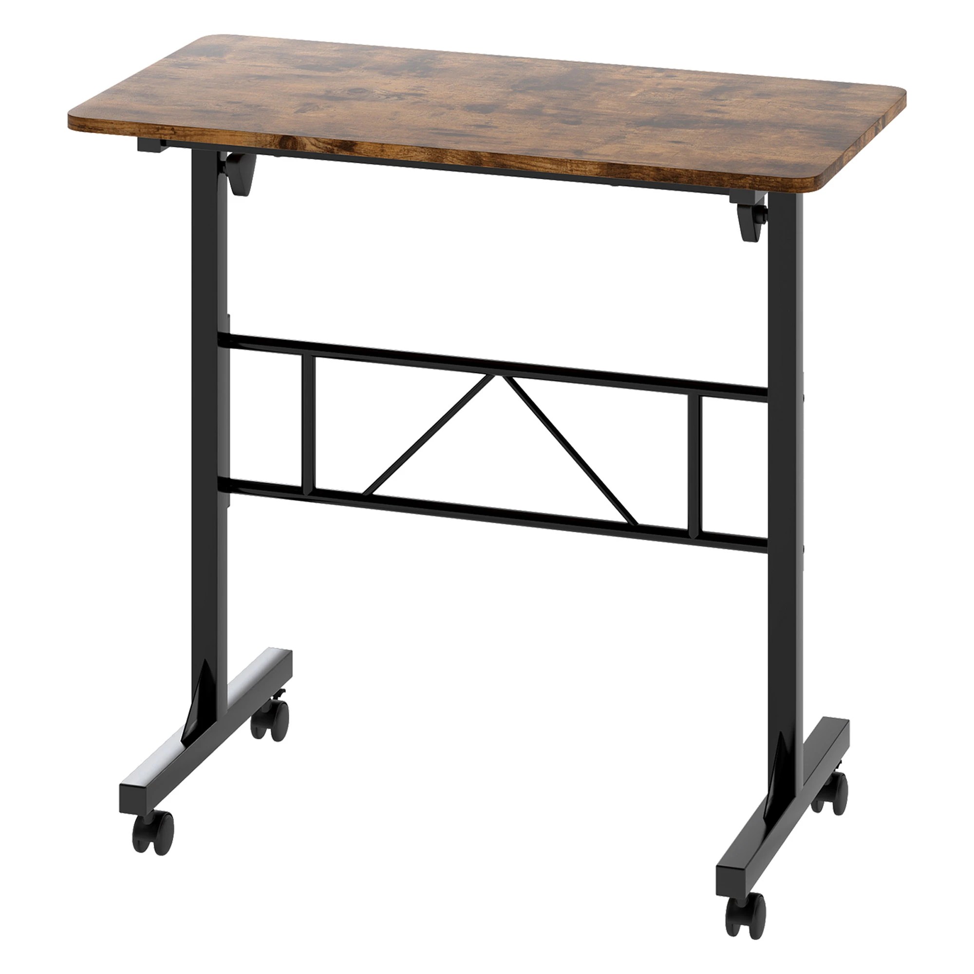 1 Levede Adjustable Height Standing Desk - Brown, 1 of 9