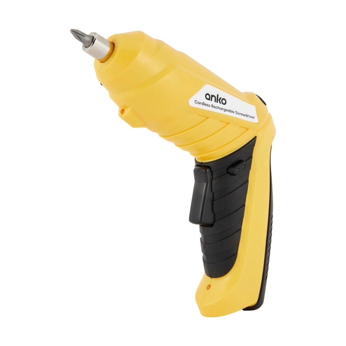 1 Cordless Rechargeable Screwdriver - Yellow, 1 of 8
