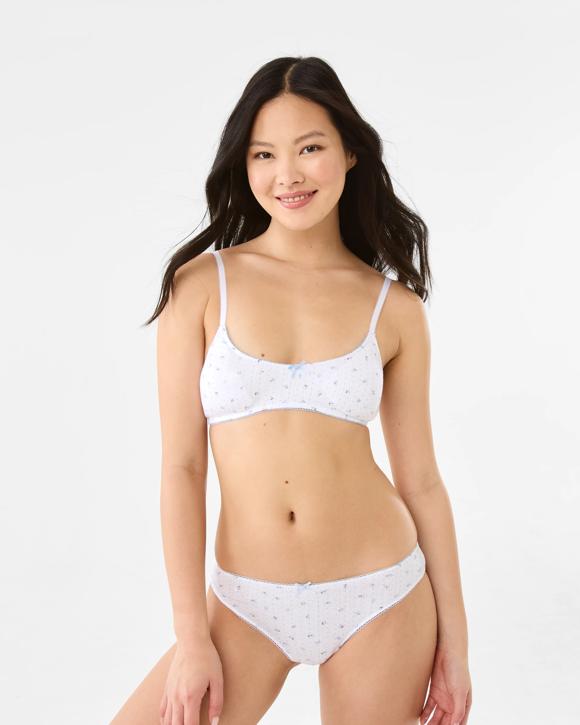 Pointelle Scoop Crop