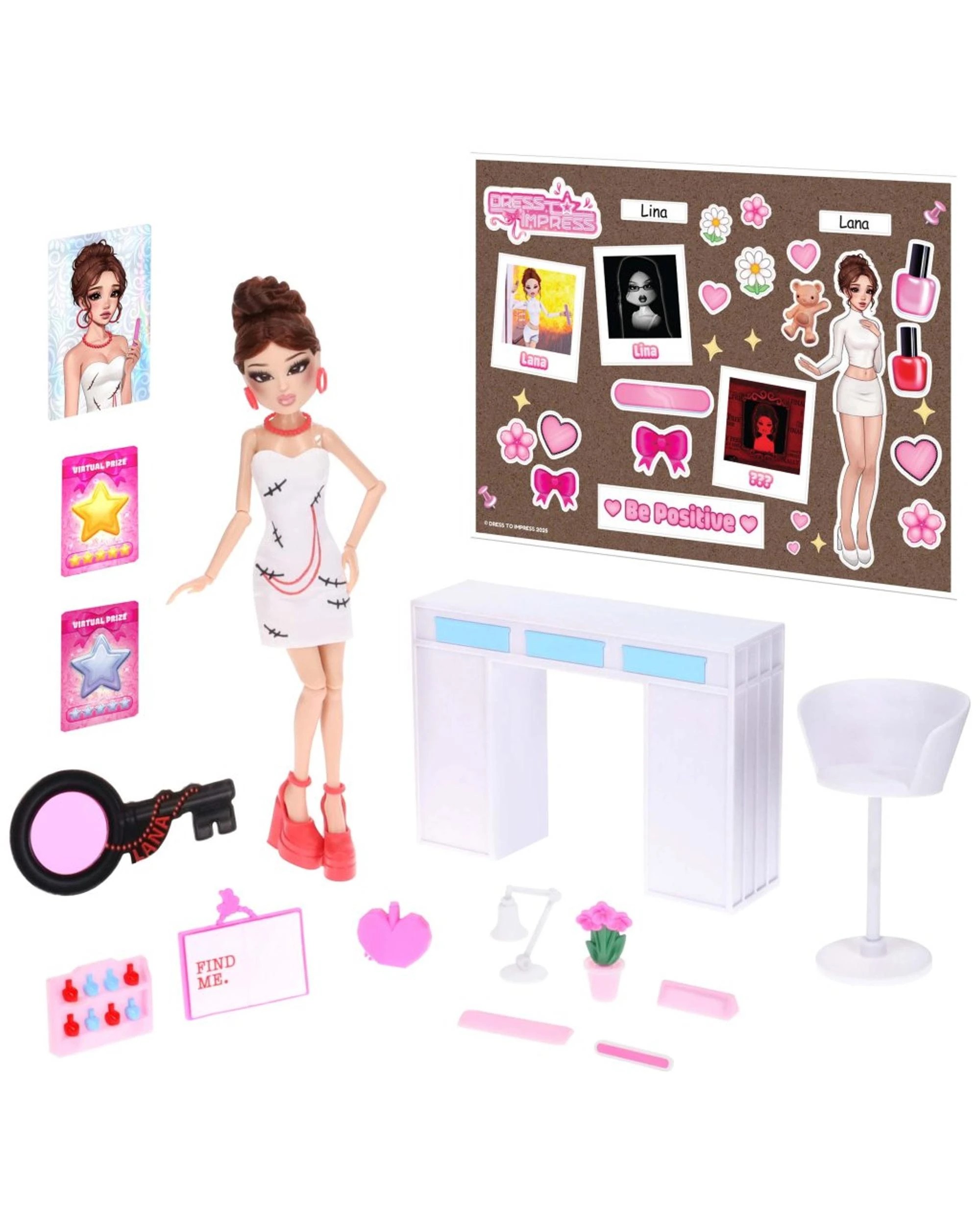 3 Dress to Impress Lana's Salon Deluxe Fashion Doll Set, 3 of 9