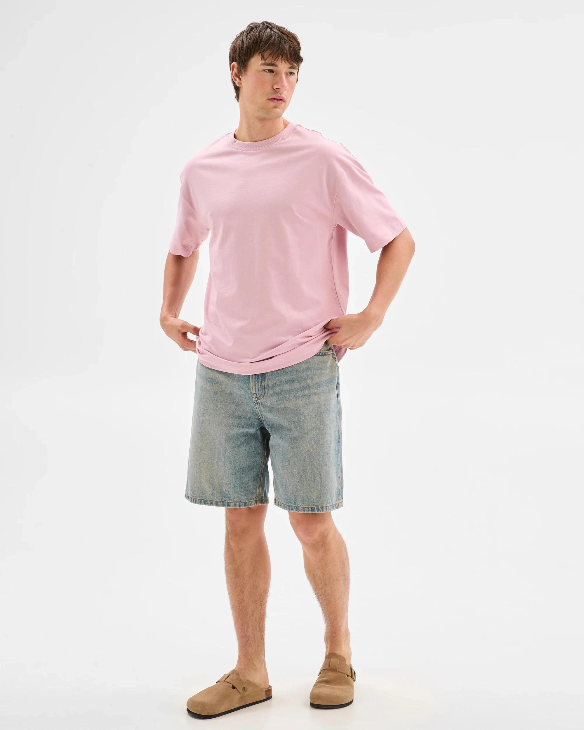 2 Commons Australian Cotton Oversized Heavy Core T-Shirt PINK, 2 of 5