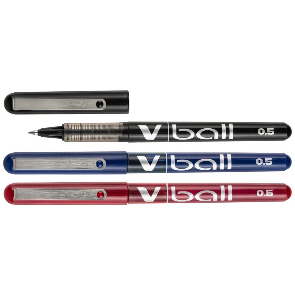 3 PILOT V Ball Extra Fine Rollerball Pen 0.5mm Assorted 3Pk, 3 of 6