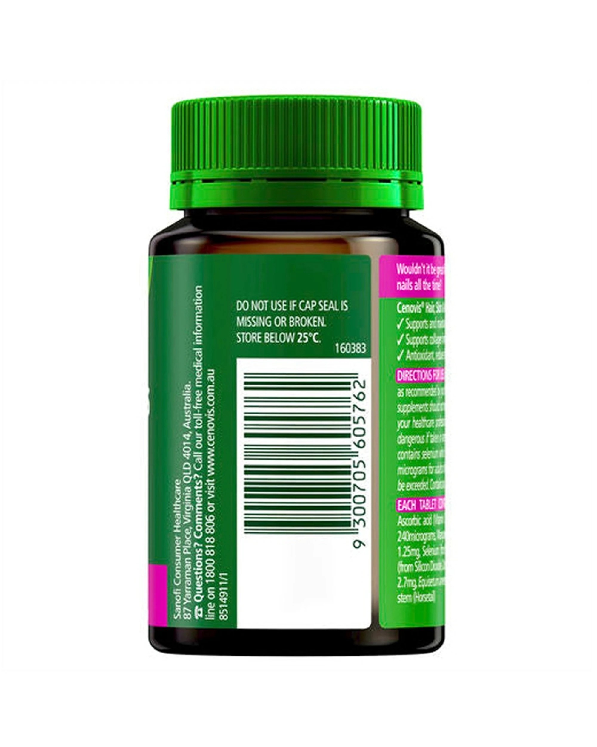 3 Cenovis 60pc Hair Skin Nails Tablets Supports Collagen Formation, 3 of 4