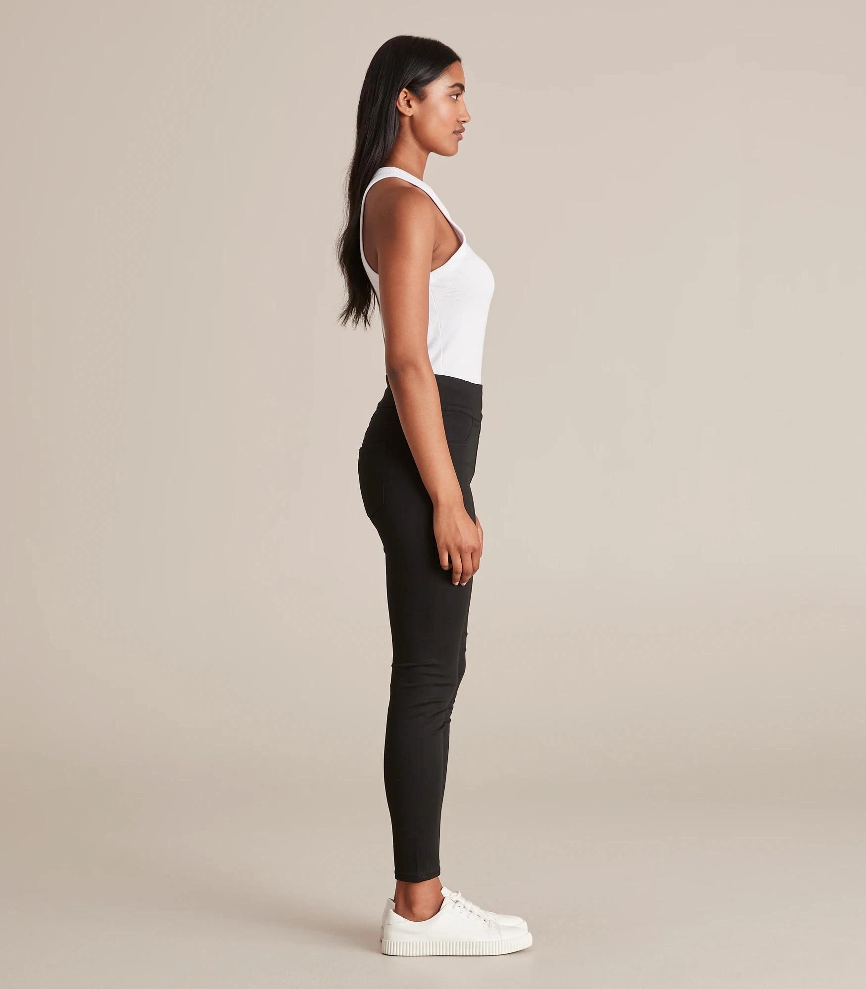 6 Target Lydia High Rise Ankle Length Denim Jeggings BLACK, 6 of 6