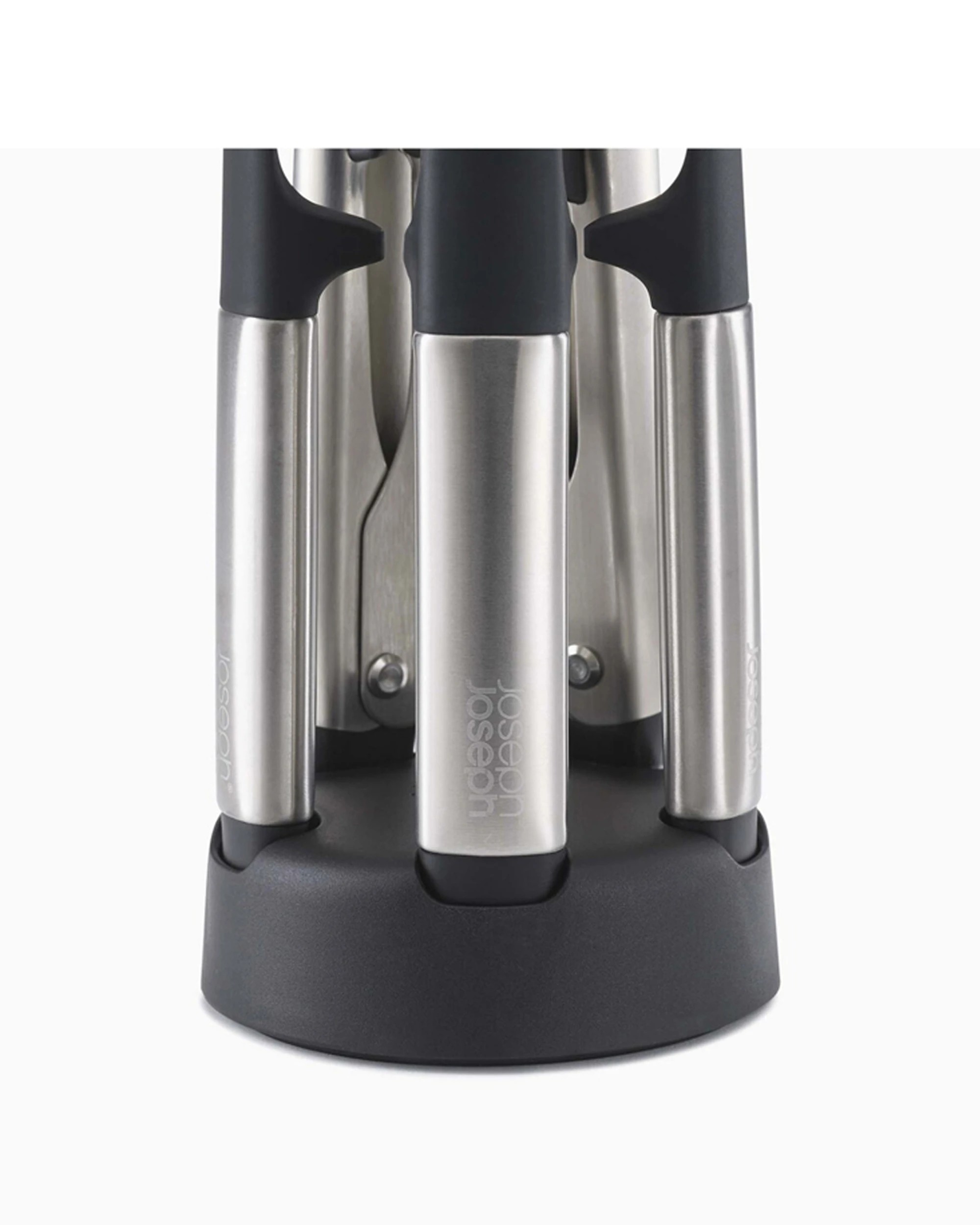 4 Joseph Joseph 5pc Elevate Fusion Silicone Cooking Utensil Set Weighted Handle With Stand - Black, 4 of 7