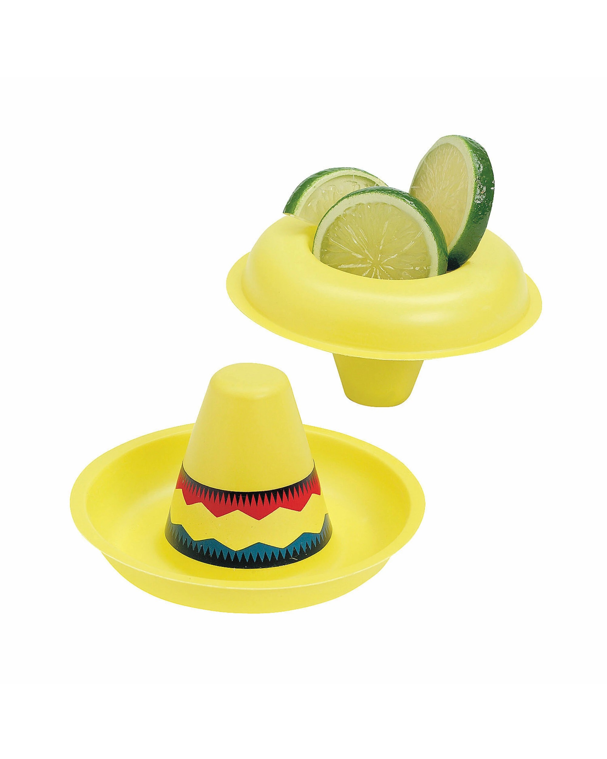 1 Fun Express Mini Plastic Fiesta Sombreros Pack of 12 - Yellow, 1 of 1