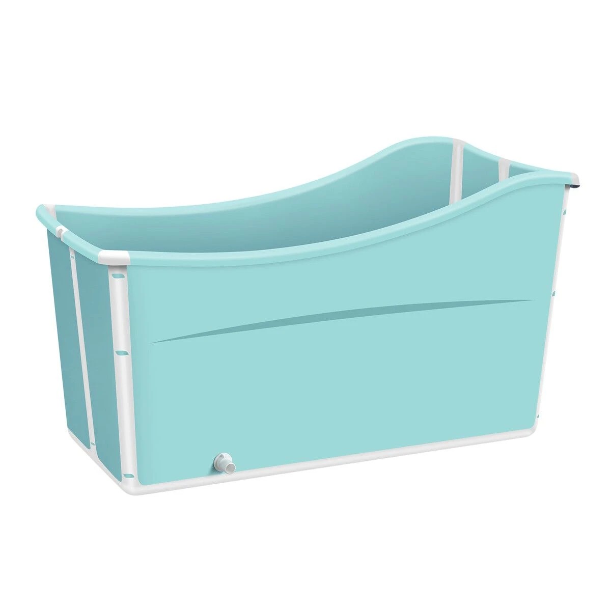1 Luxsuite Foldable Bathtub Plastic Kids Adult Portable Bathroom Soaking Water Spa Bath Tub Bucket, 1 of 4