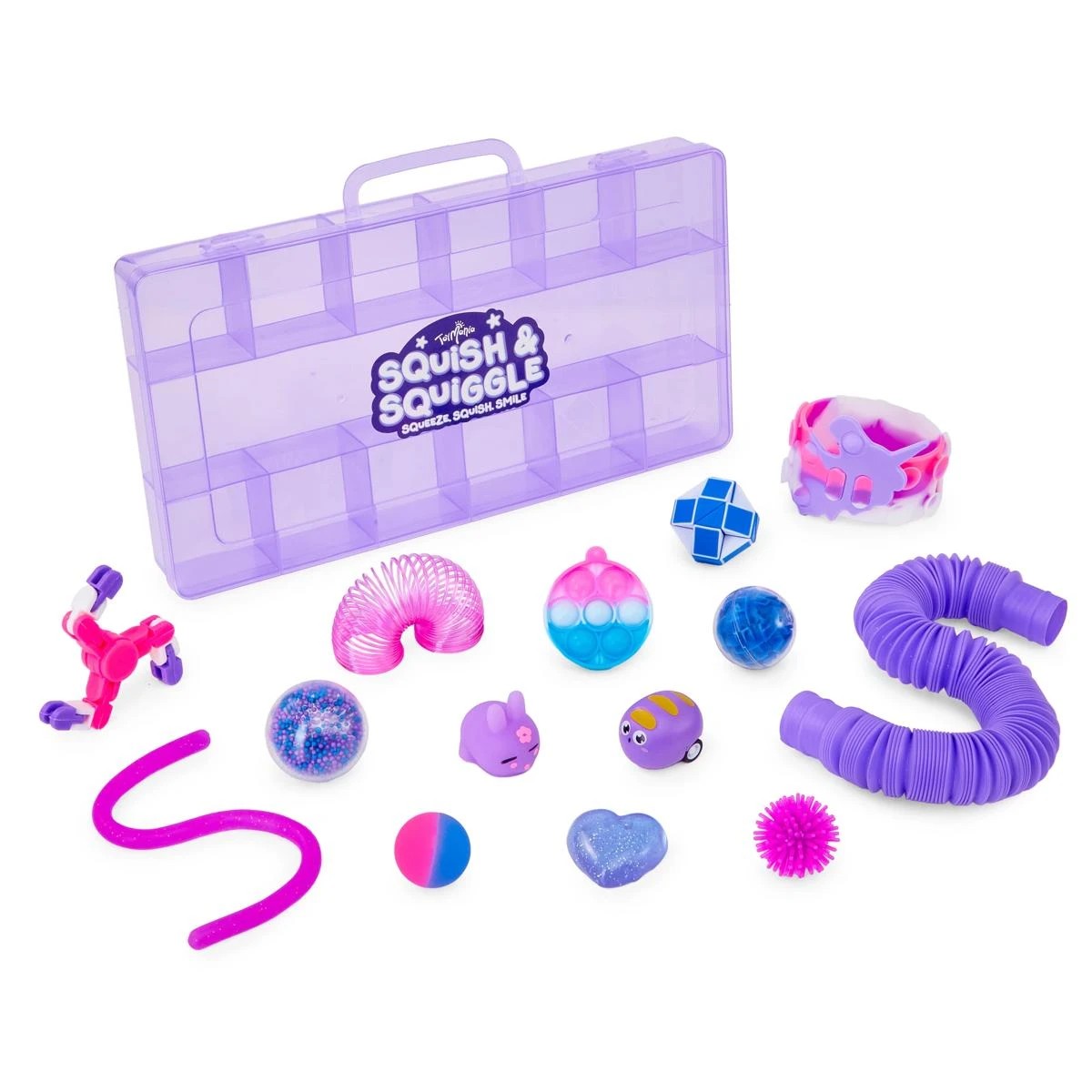 5 14 Piece ToyMania Squish and Squiggle Fidget Carry Case - Assorted, 5 of 5