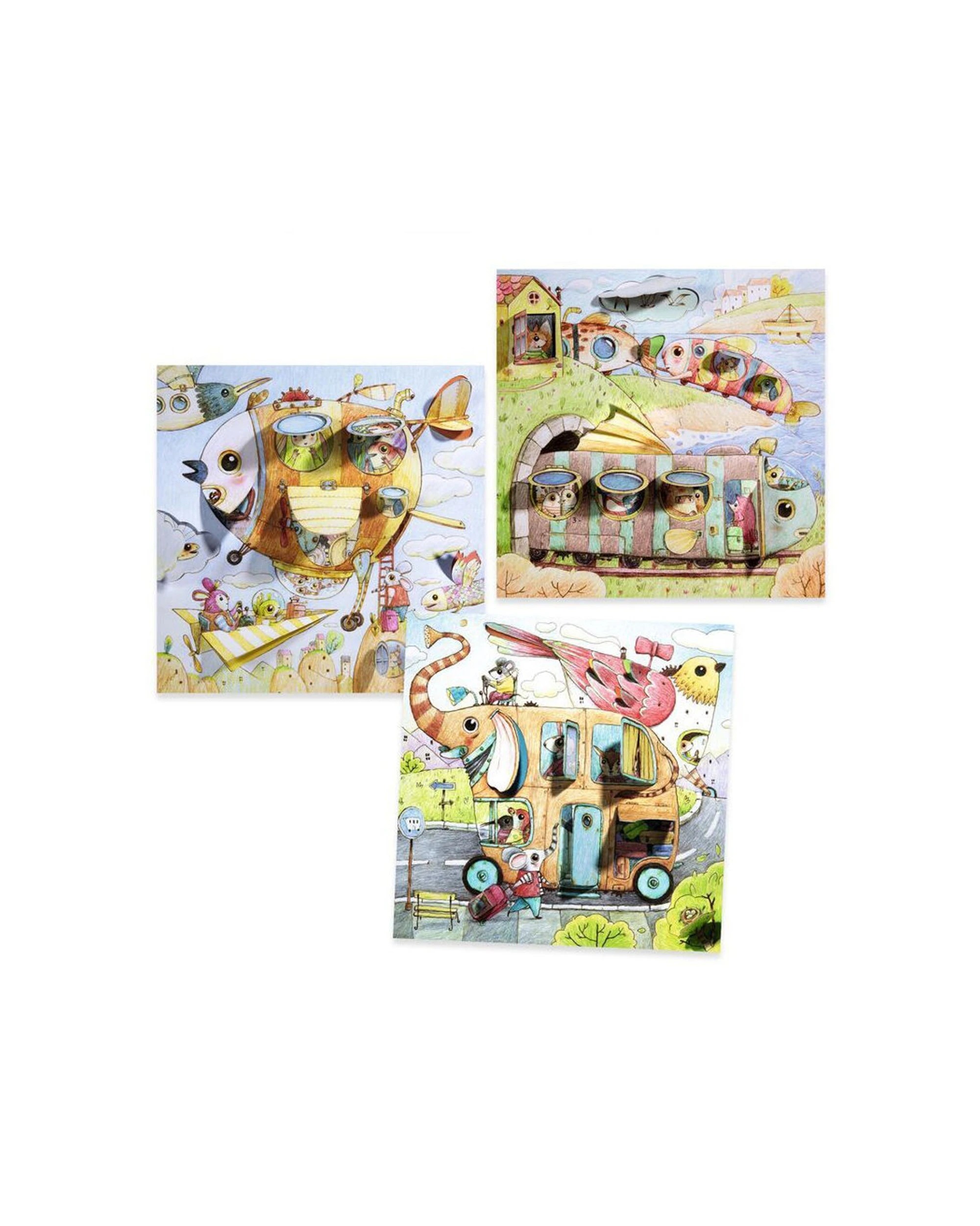 Djeco Malos Trip Colouring Surprise Kit Kids Art Sheets - Multi - Kmart
