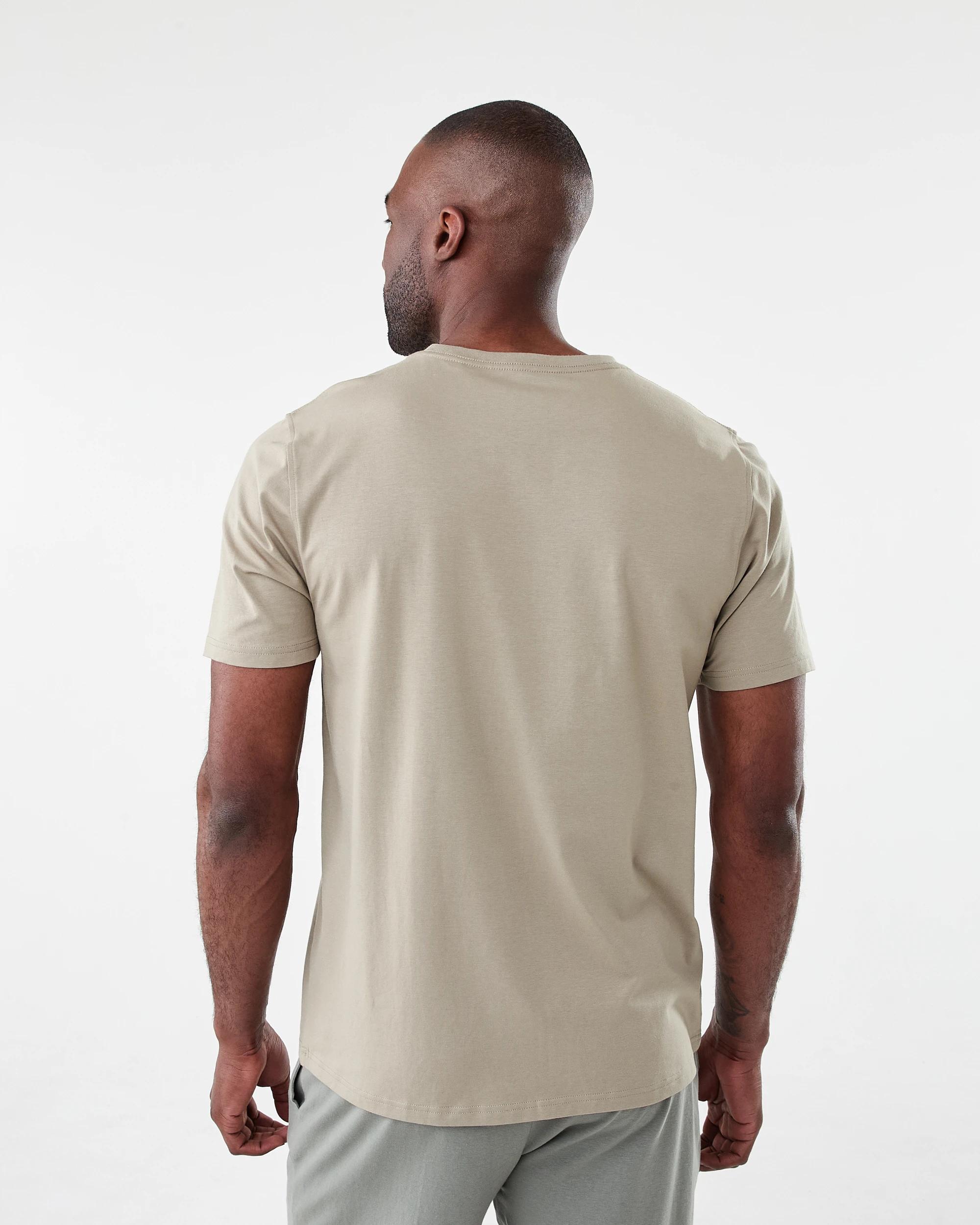 3 Cotton Elastane Sleep Top Bge Khaki, 3 of 5