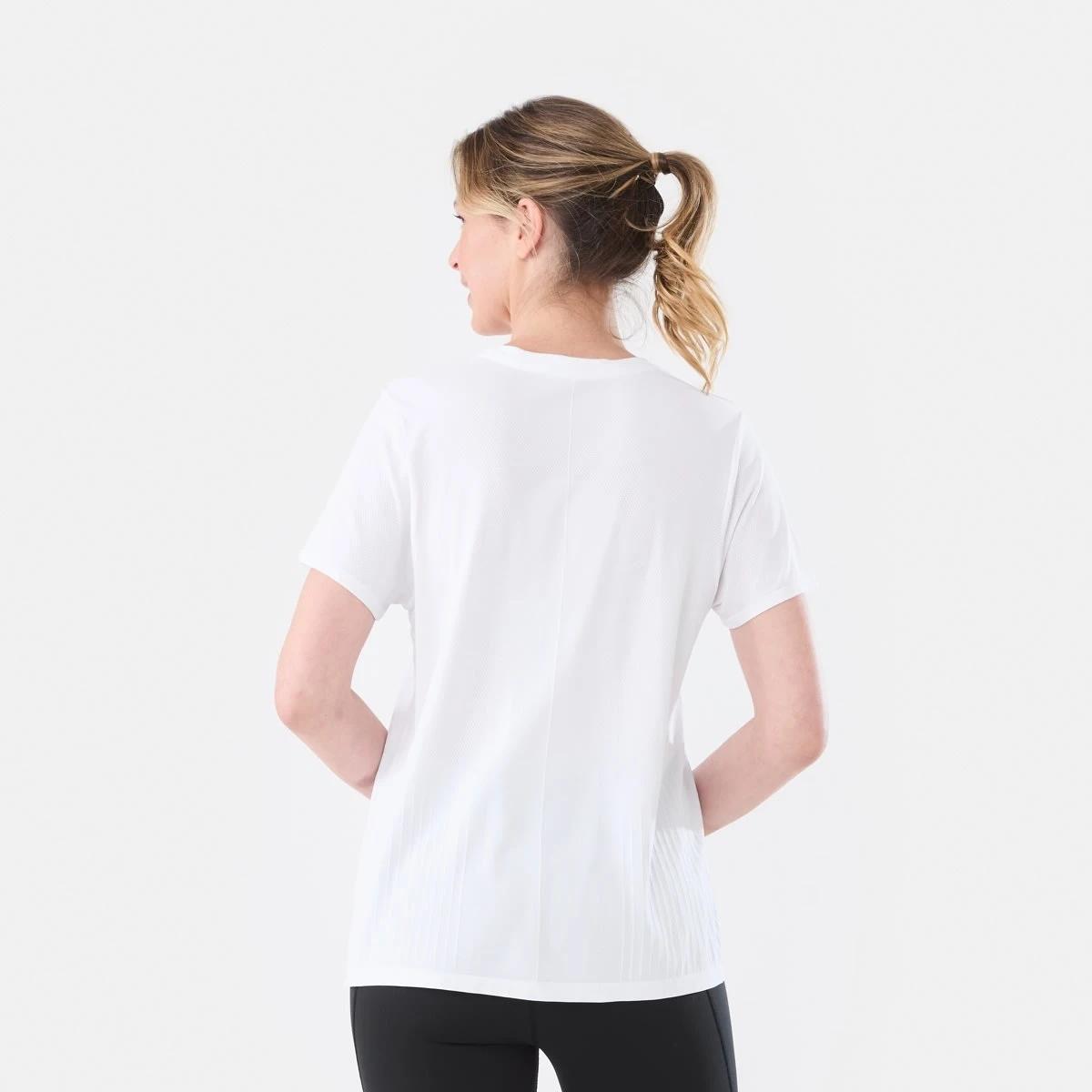 3 Active Womens Seamfree Crew Neck T-shirt WHITE, 3 of 6