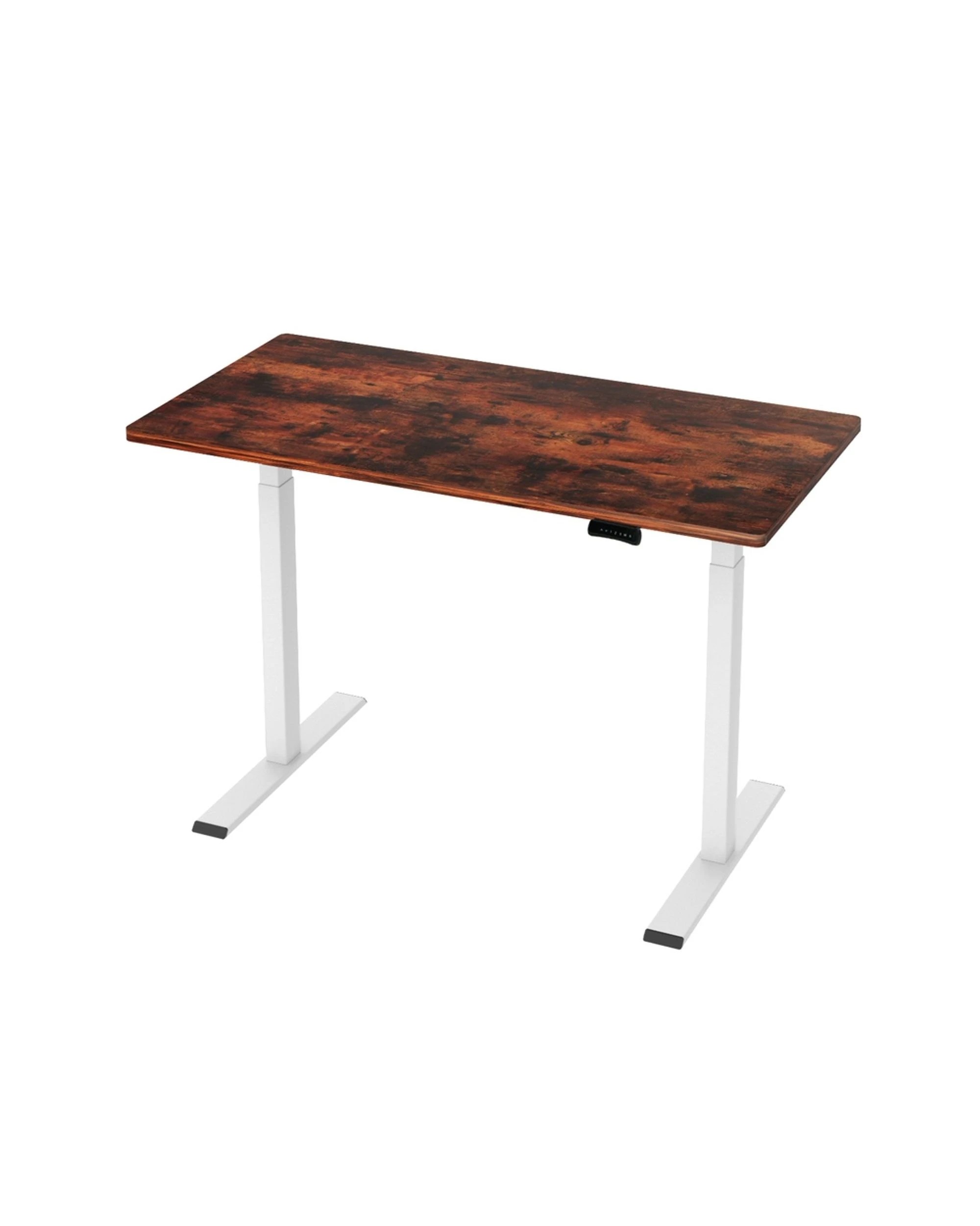 1 Artiss Standing Desk Motorised Dual Motor 120CM Rustic Brwon - Brown, 1 of 7