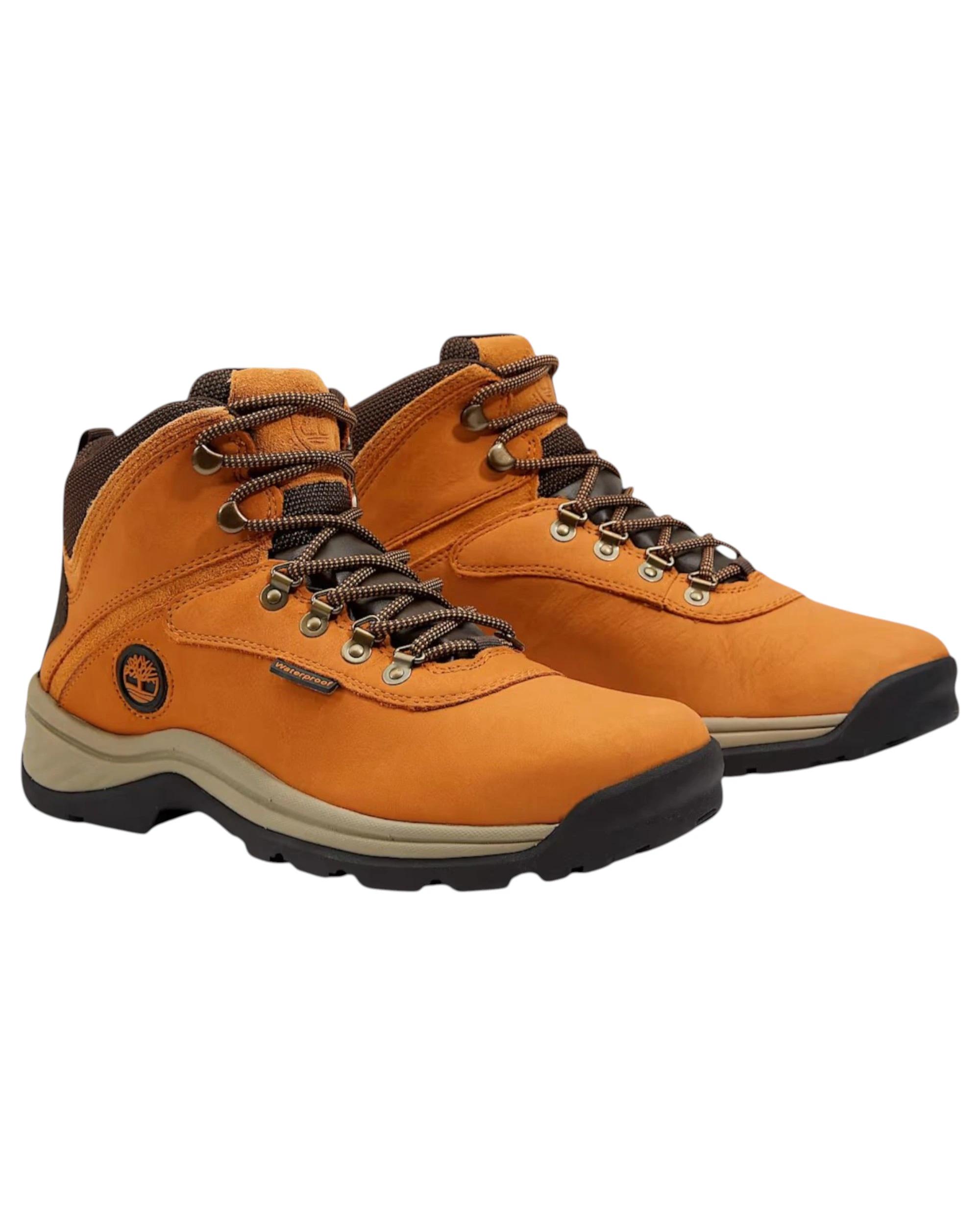 2 Timberland Mens White Ledge Wheat Nubuck Waterproof Mid Hiker Boots Wheat Nubuck, 2 of 7