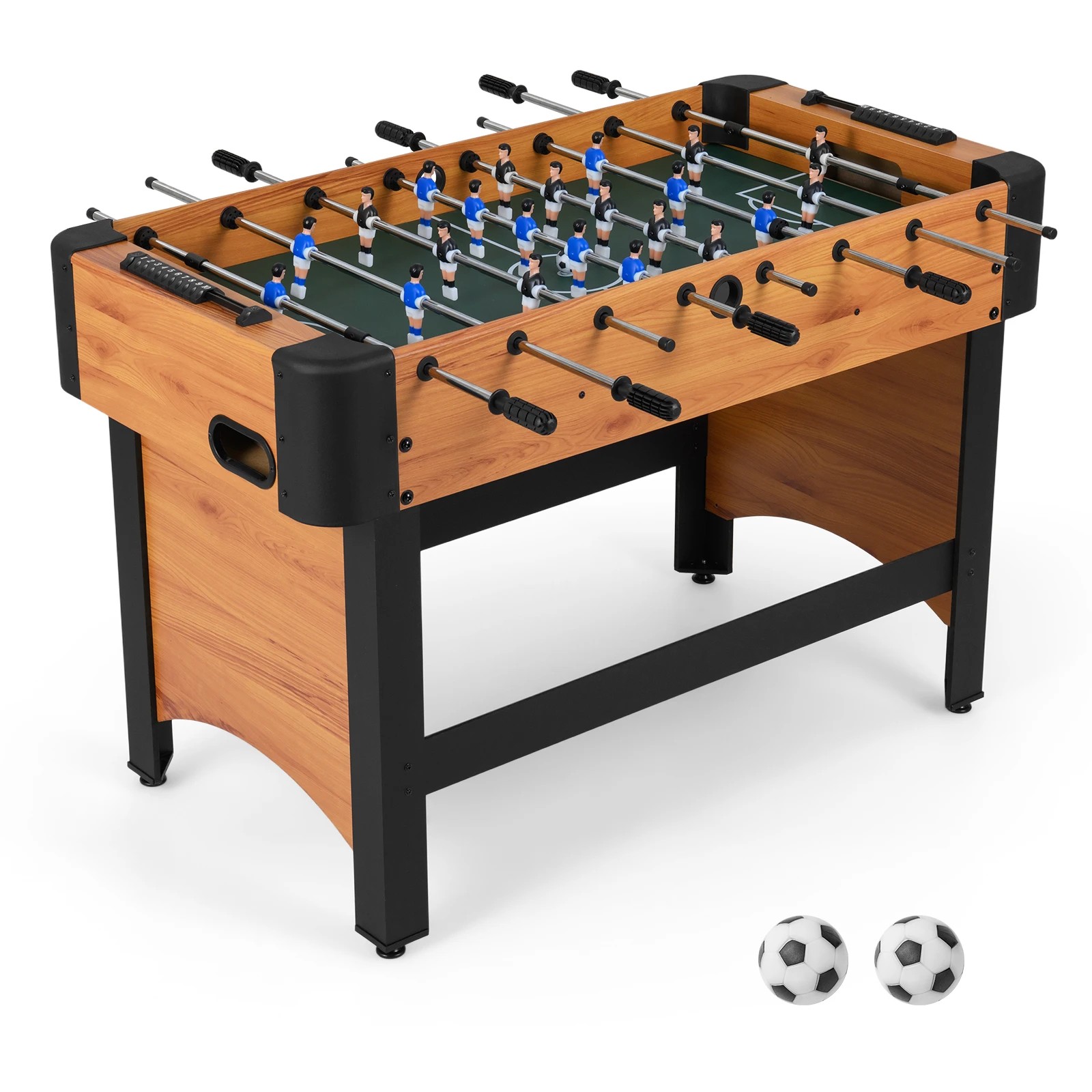 1 Costway Foosball Table 119CM Competition Full Size Soccer Game Table - Natural, 1 of 1