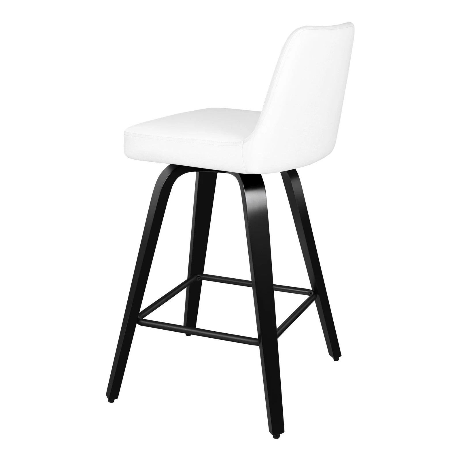 3 Alfordson 2x Swivel Bar Stools Bailey Kitchen Wooden Dining Chair - White, 3 of 10