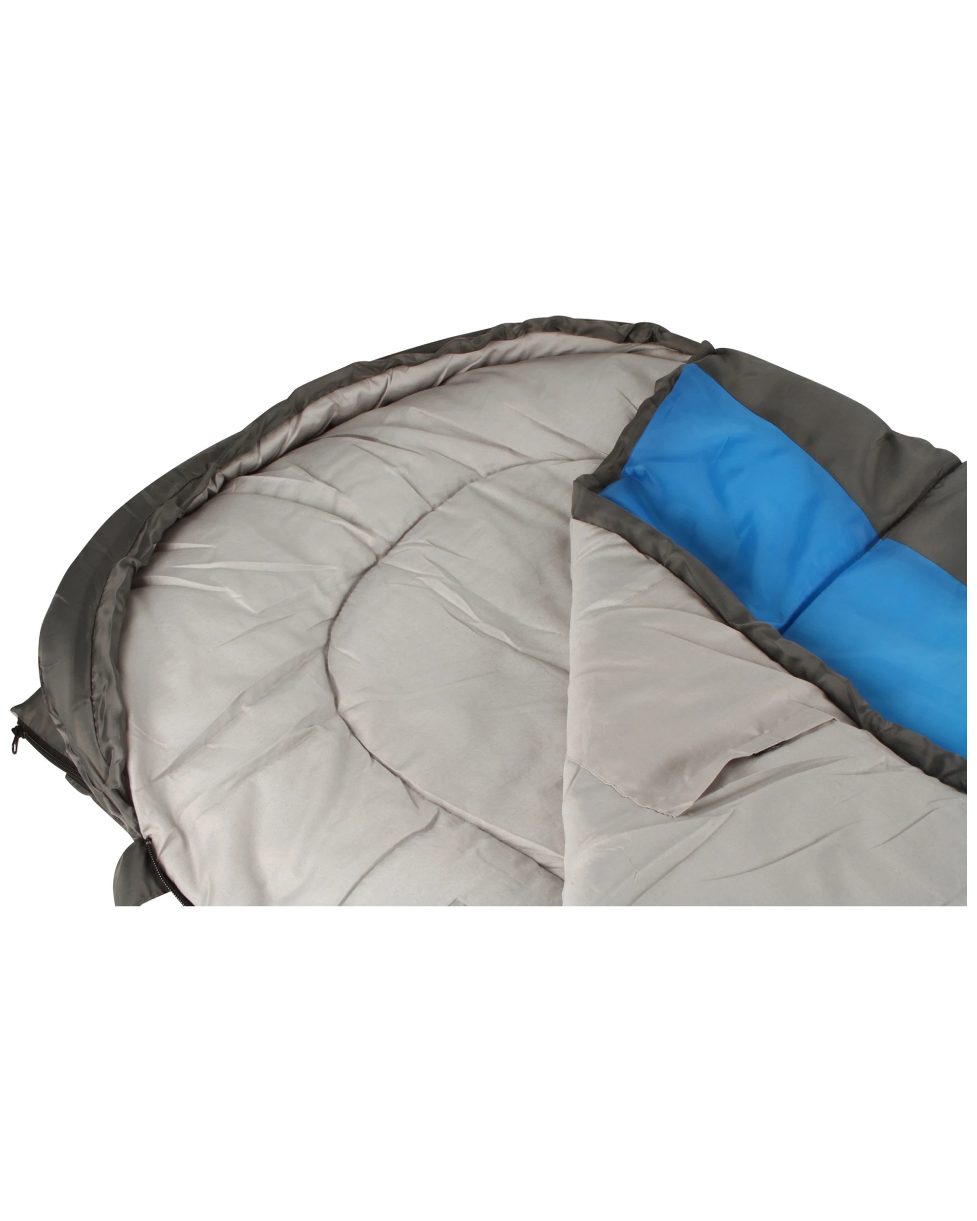 3 Wildtrak Forrest Junior Hooded Sleeping Bag Breathable Lining - Blue, 3 of 3