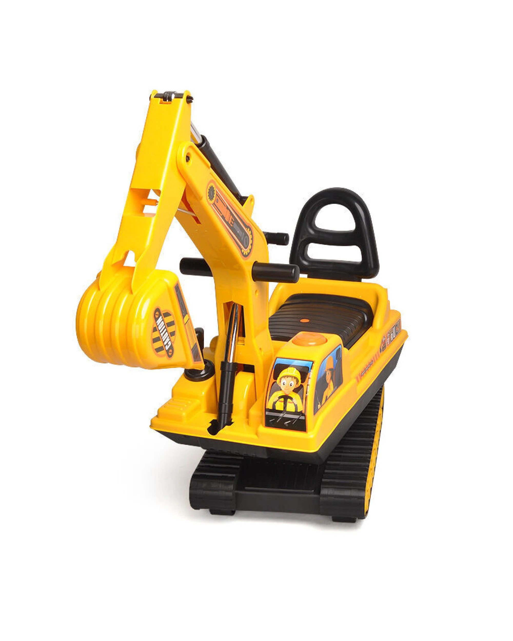 7 Lenoxx Ride-on Children's Excavator w/ Sturdy Track and Dual Operation Levers to Scoop, 7 of 7