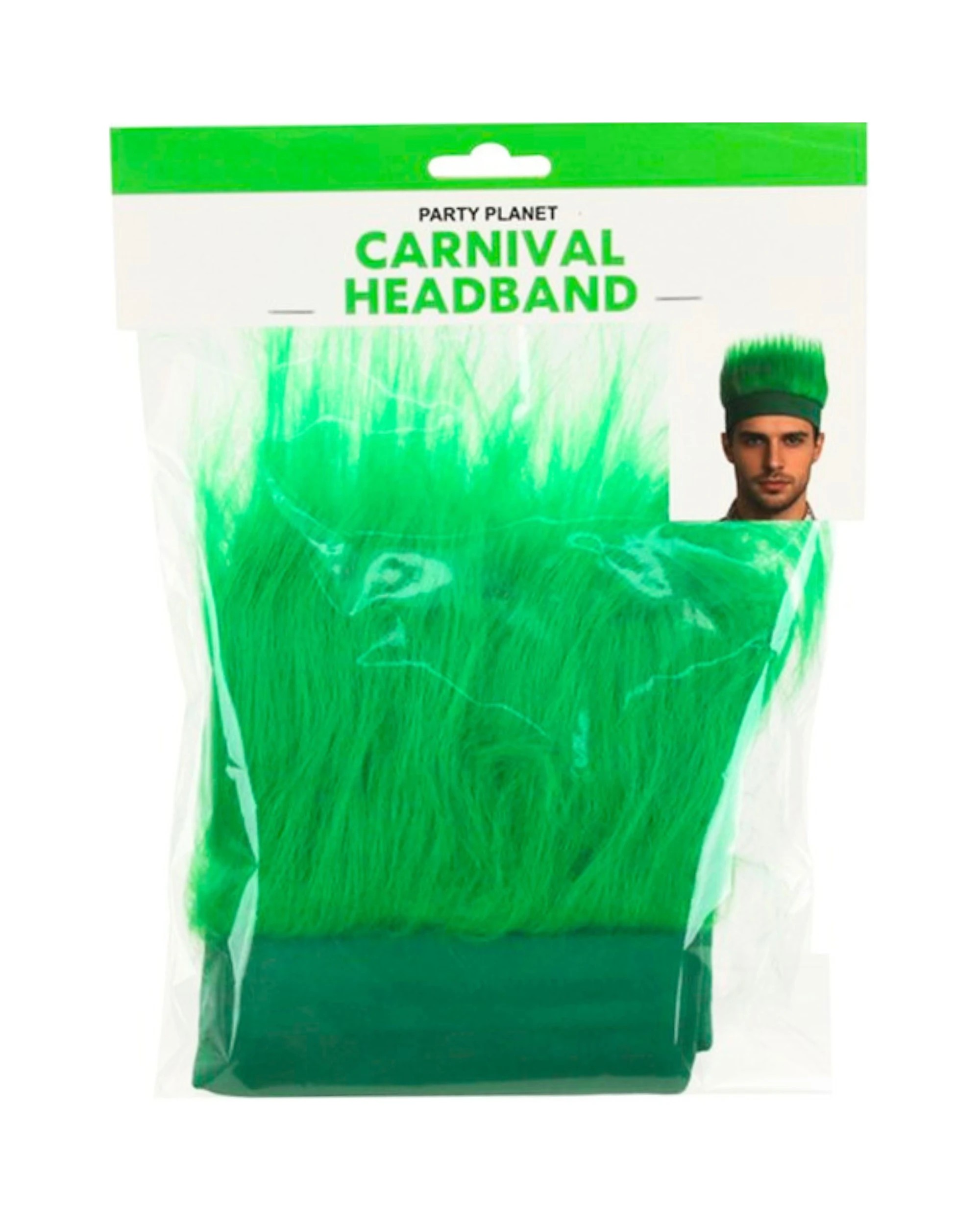 2 Oceana Adult Fluffy Hair Headband - One Size - Green, 2 of 2