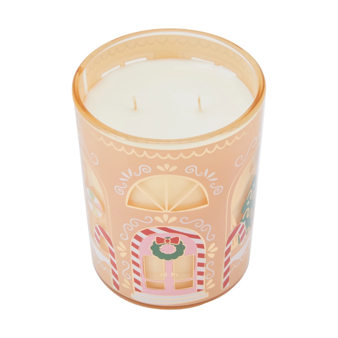 4 Christmas Gingerbread House Glowing Scene Candle, 4 of 6